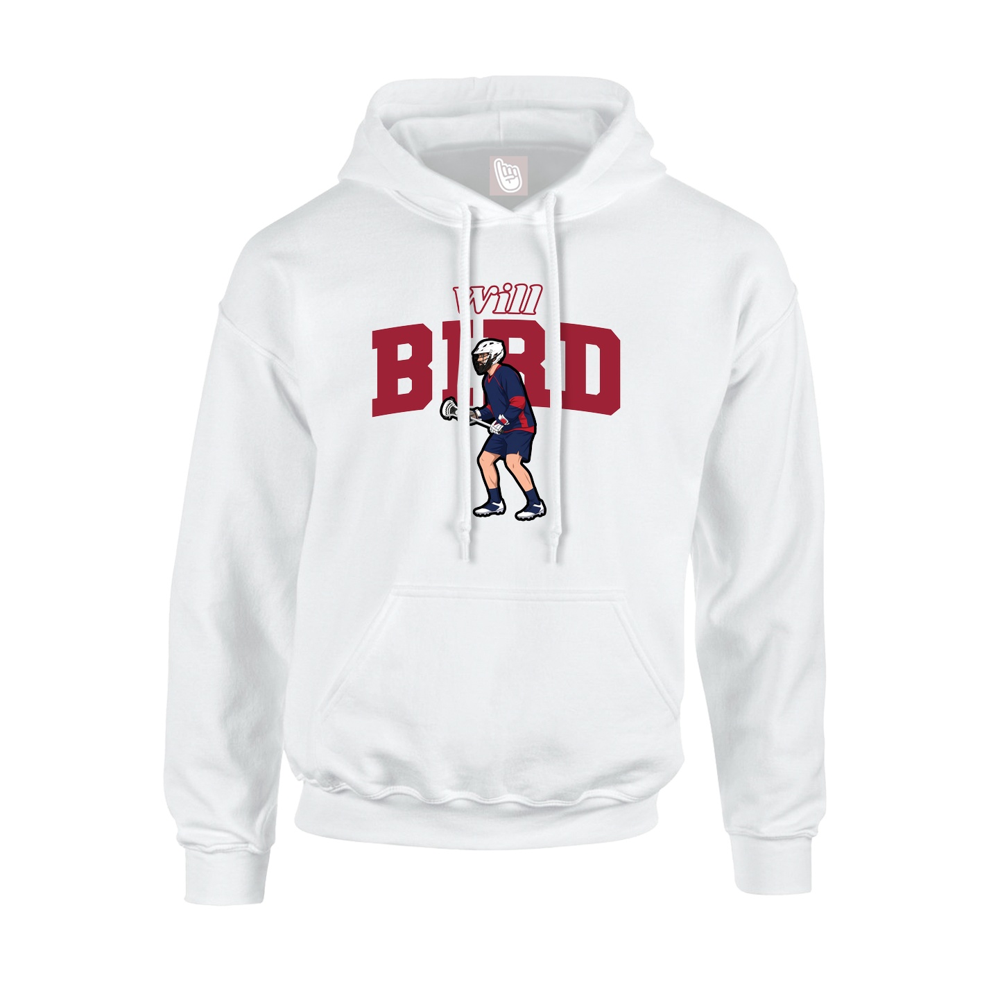 Hoodie — Name Arch in White