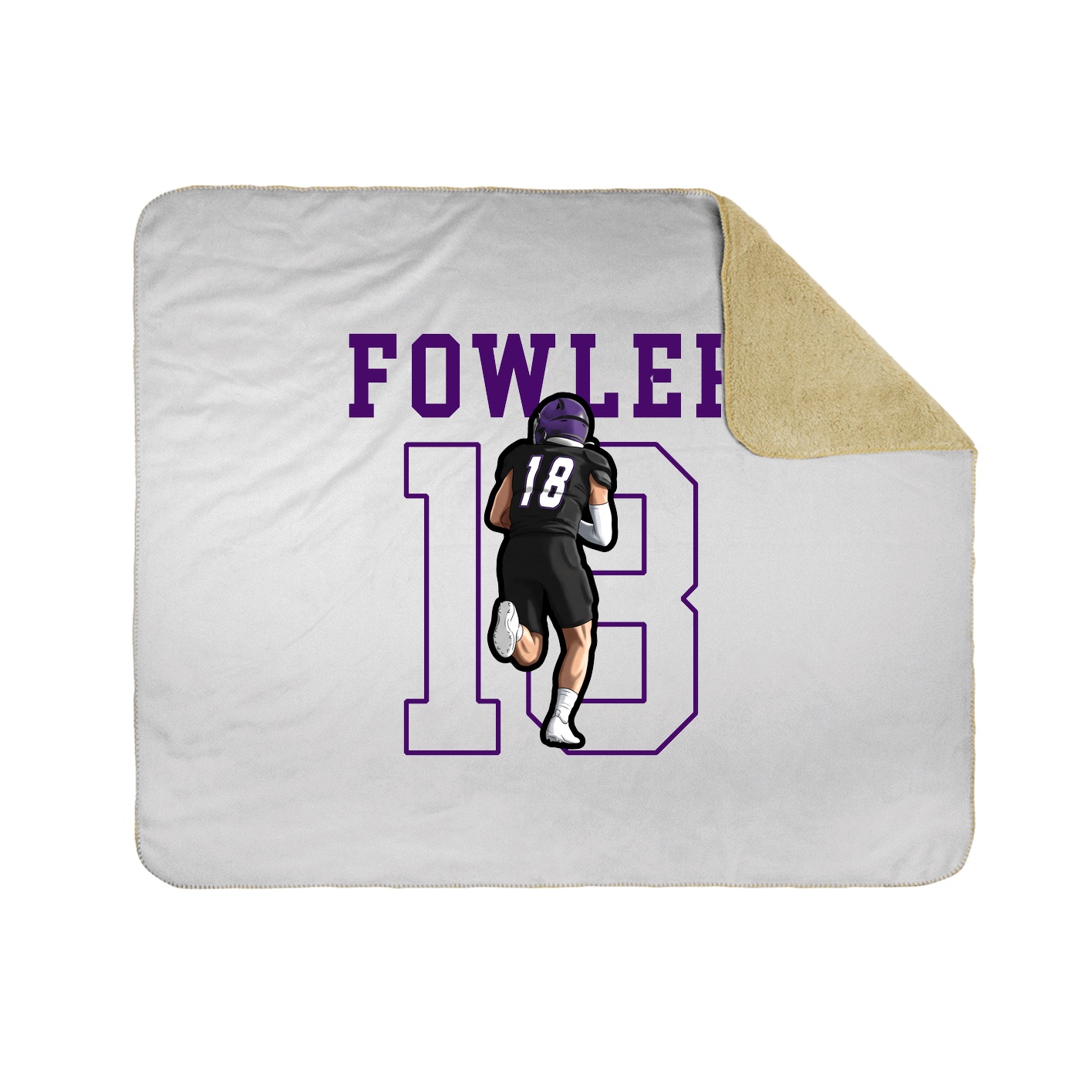 50x60 Sherpa Lined Throw Blanket