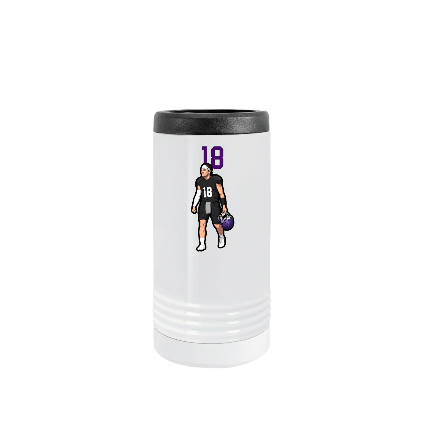 Slim Beverage Holder — Number Top in White