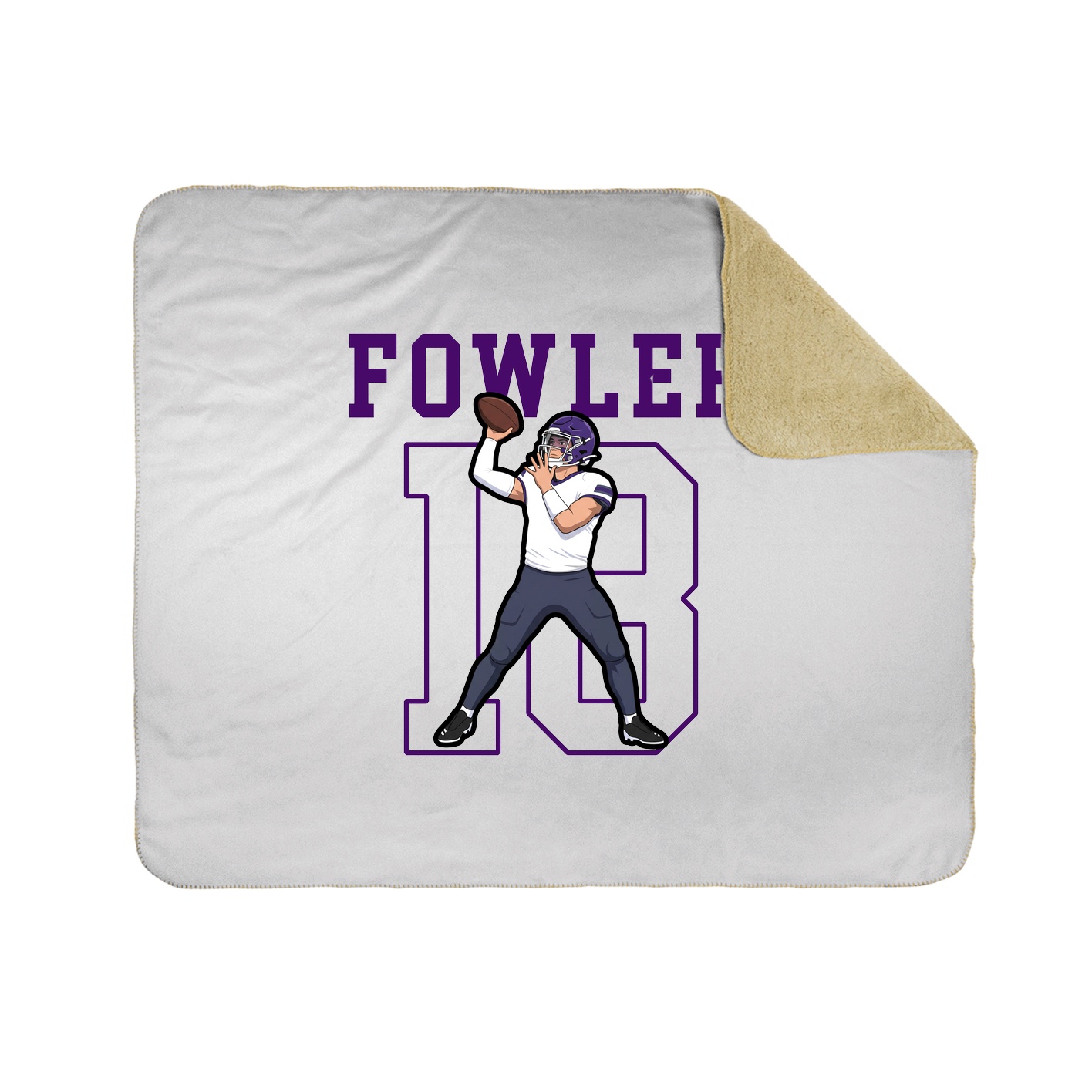 Throw Blanket — Shirsey in White