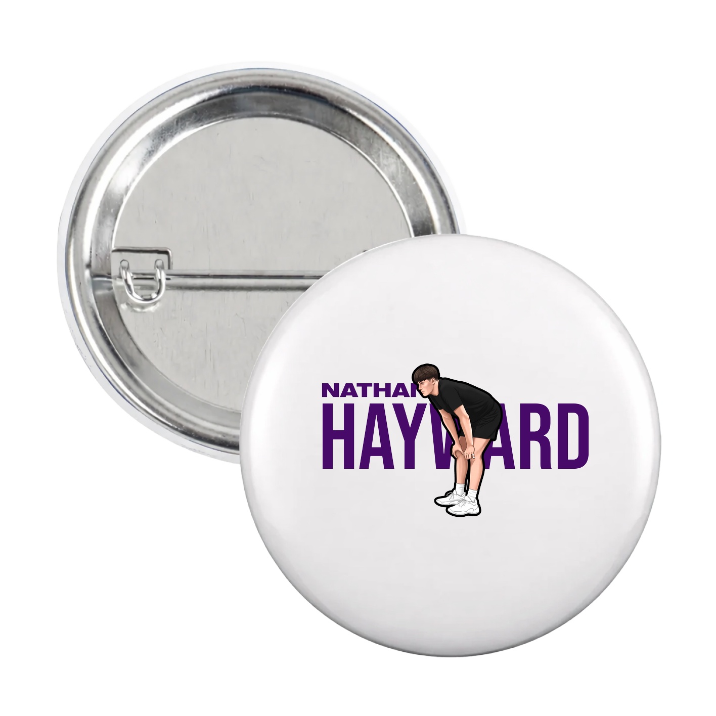 Game Day Button — Player Name in White