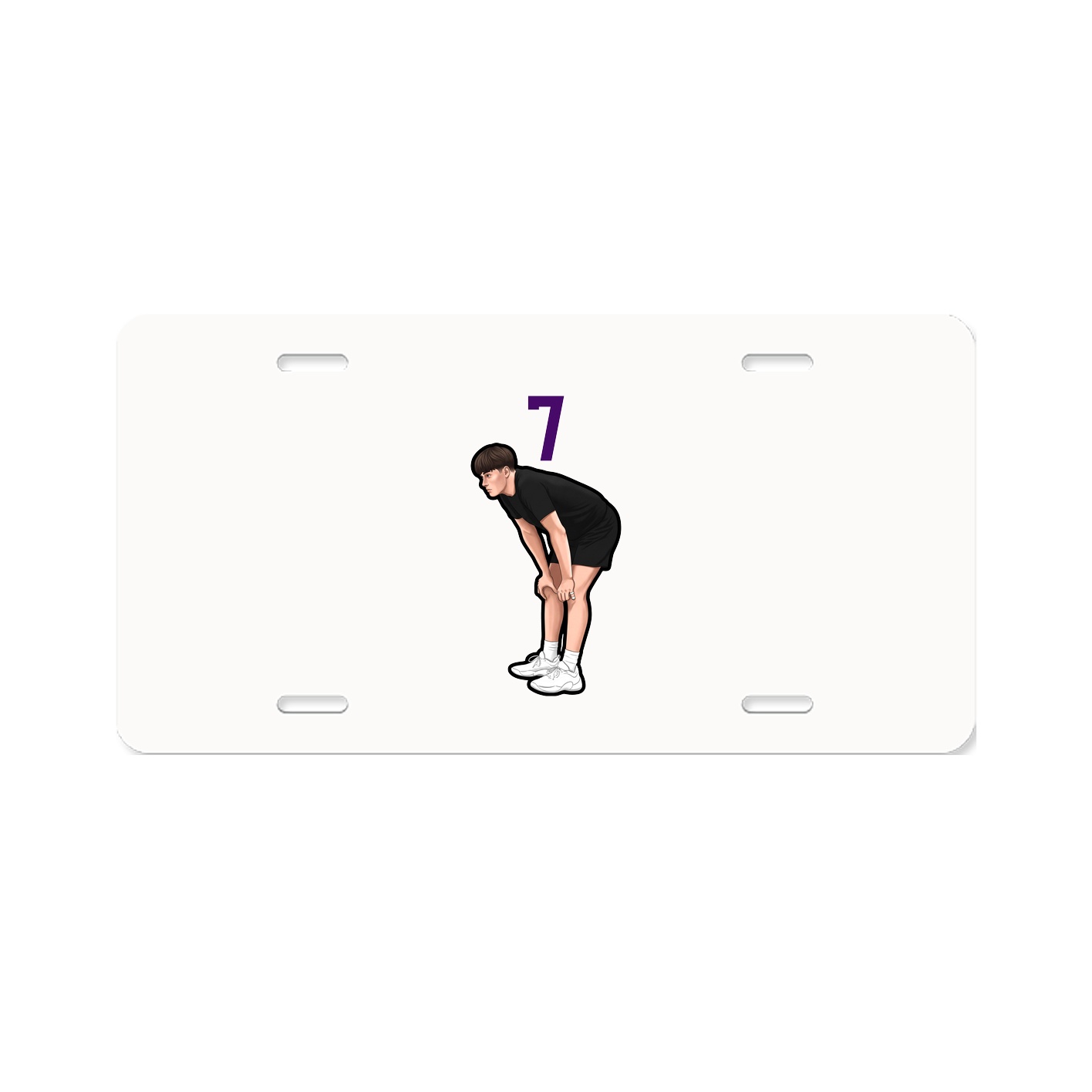 License Plate — Number Top in Classic