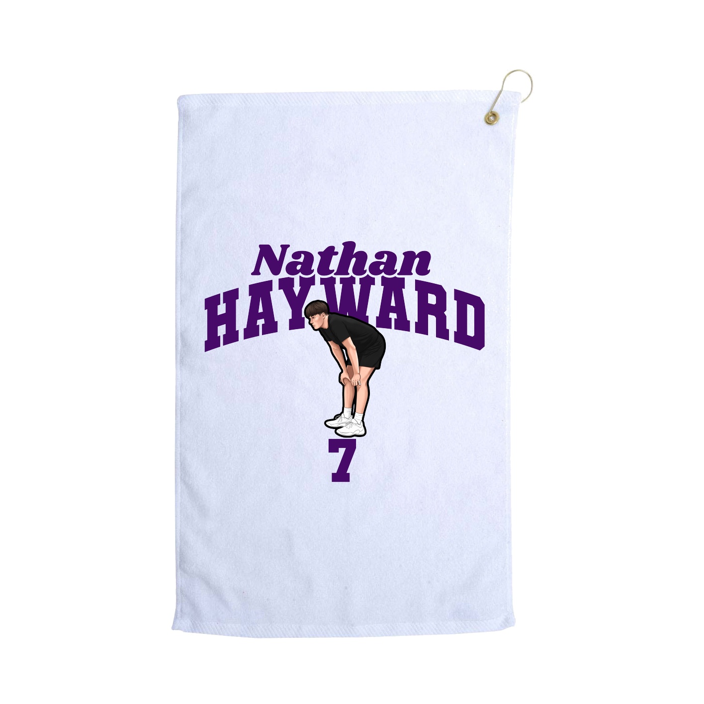 Golf Towel — Signature Arch in White