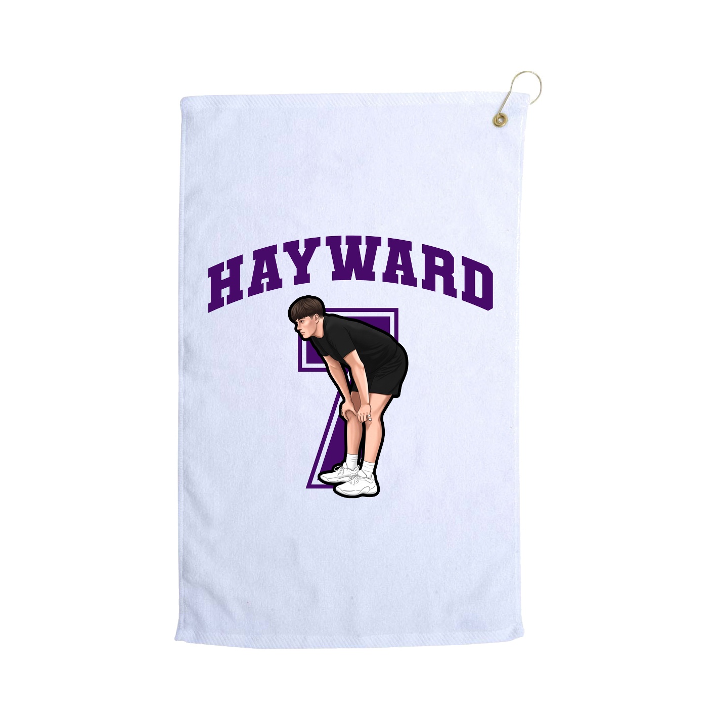 Golf Towel — Number in White