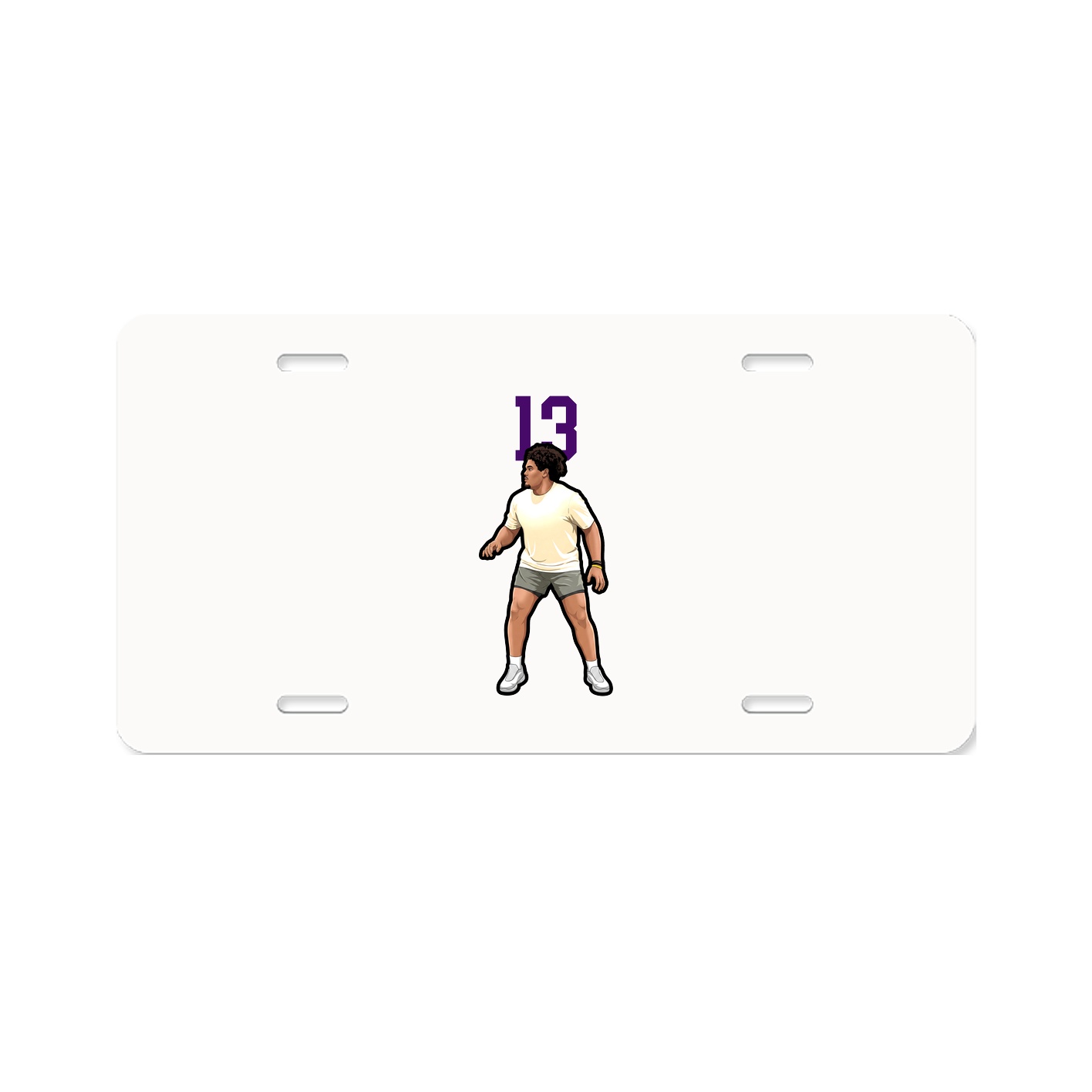 License Plate — Number Top in Classic