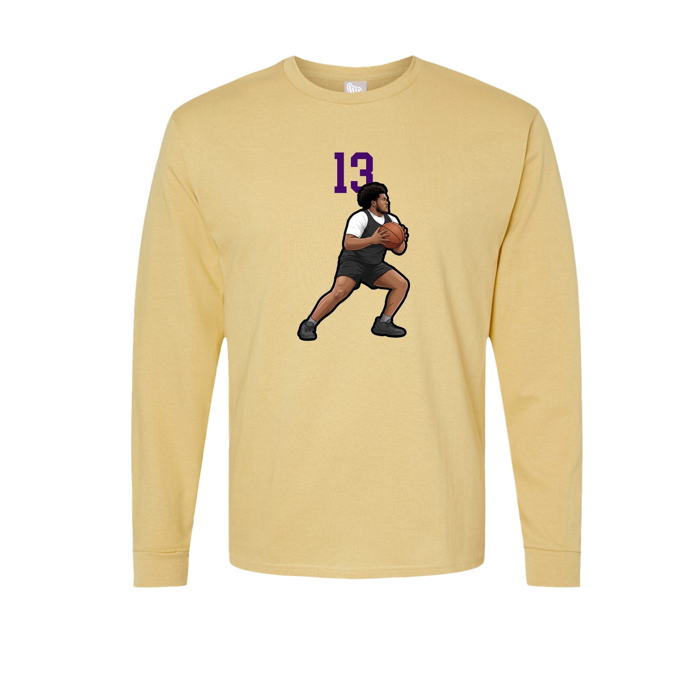 Long Sleeve Tee — Number Top in Vegas Gold