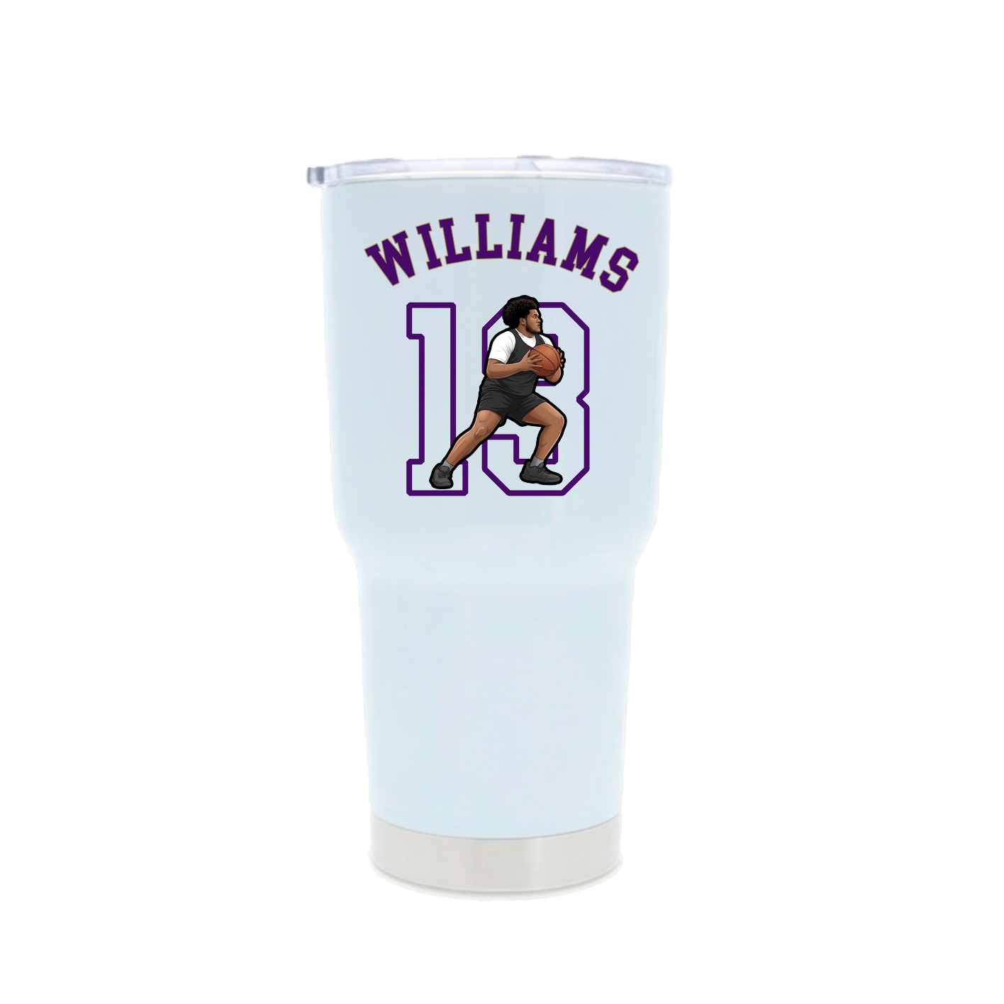 30oz Stainless Steel Tumbler — Shirsey Arch in White