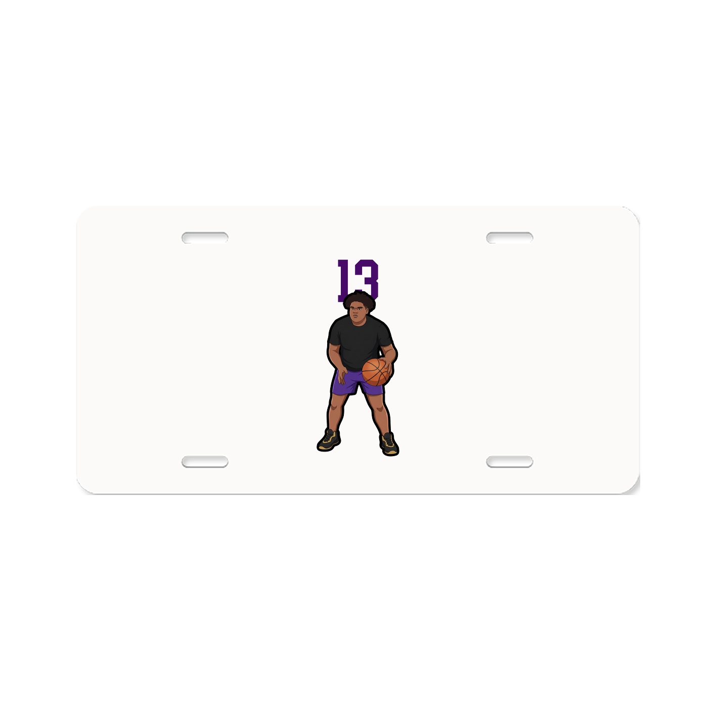 License Plate — Number Top in Classic