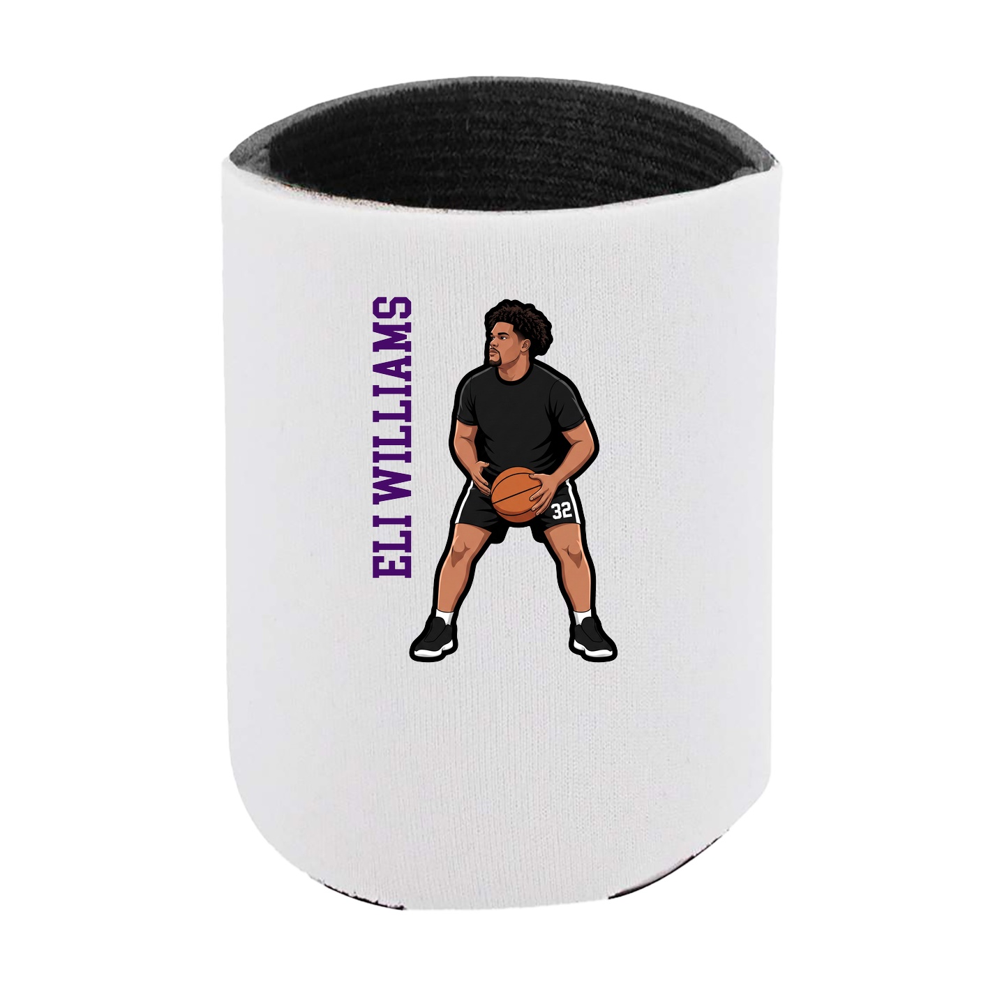 Can Holder — Name Vertical in White