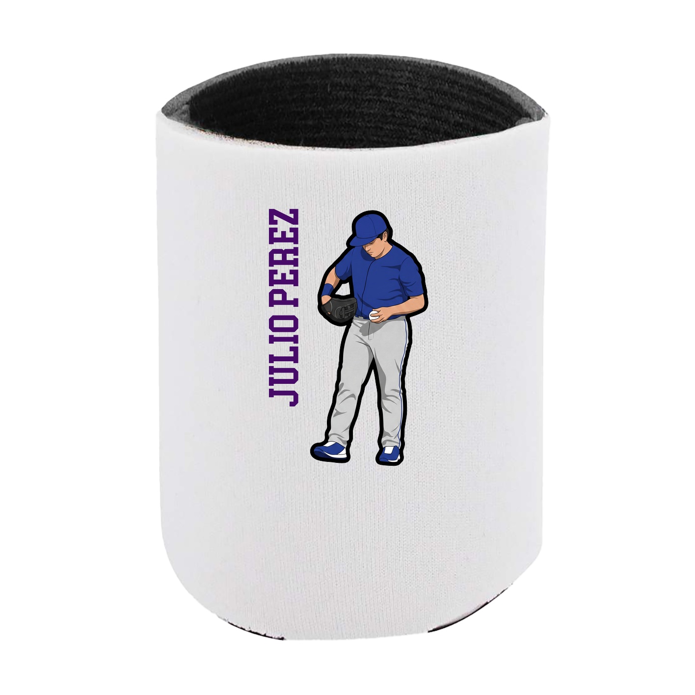 Can Holder — Name Vertical in White
