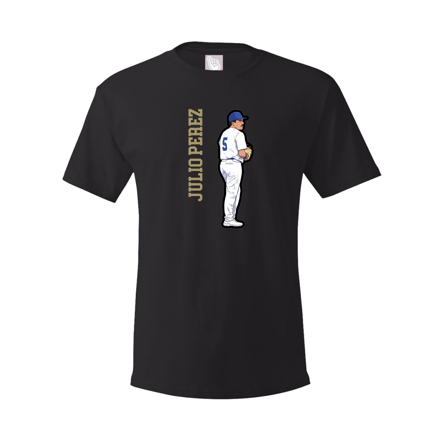 Youth Tee — Name Vertical in Black