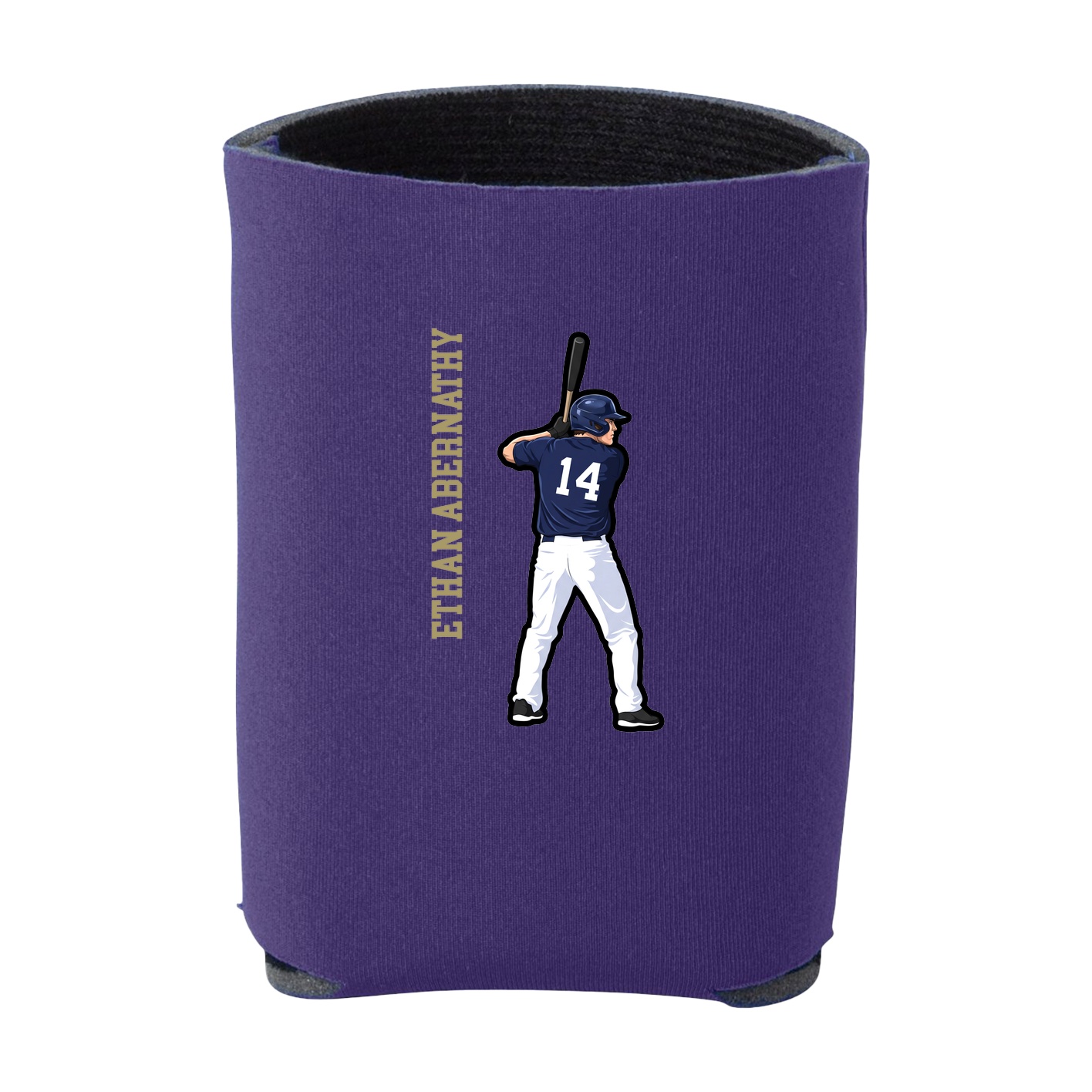 Can Holder — Name Vertical in Purple