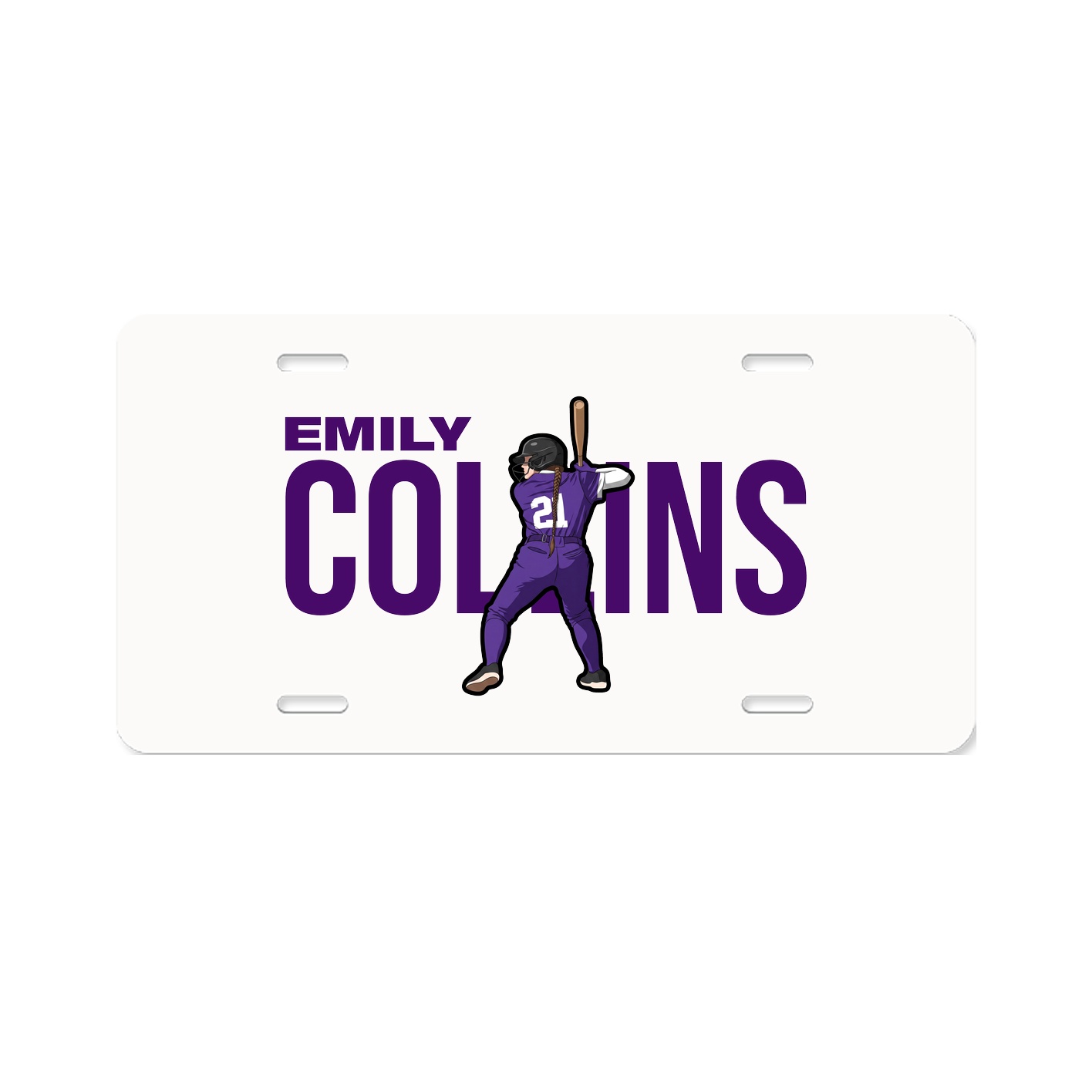 License Plate — Player Name in Classic