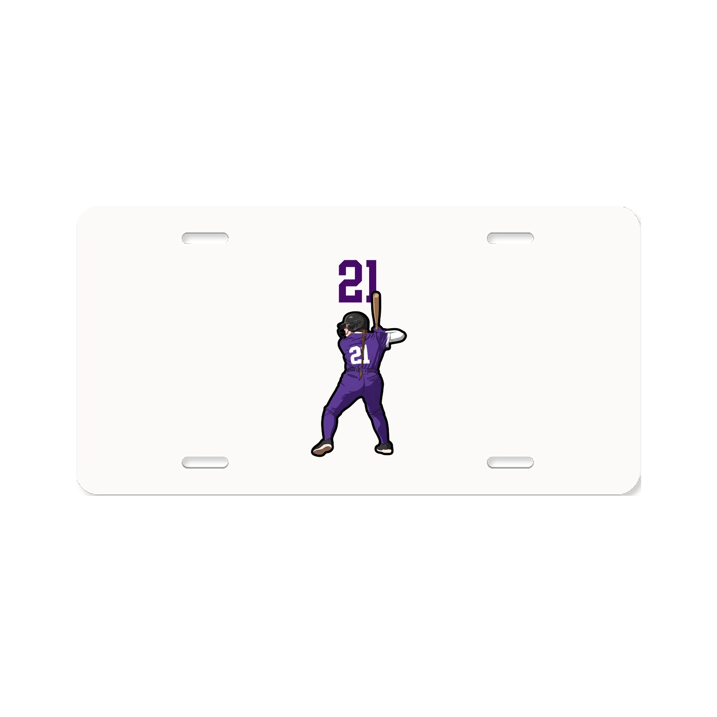 License Plate — Number Top in Classic
