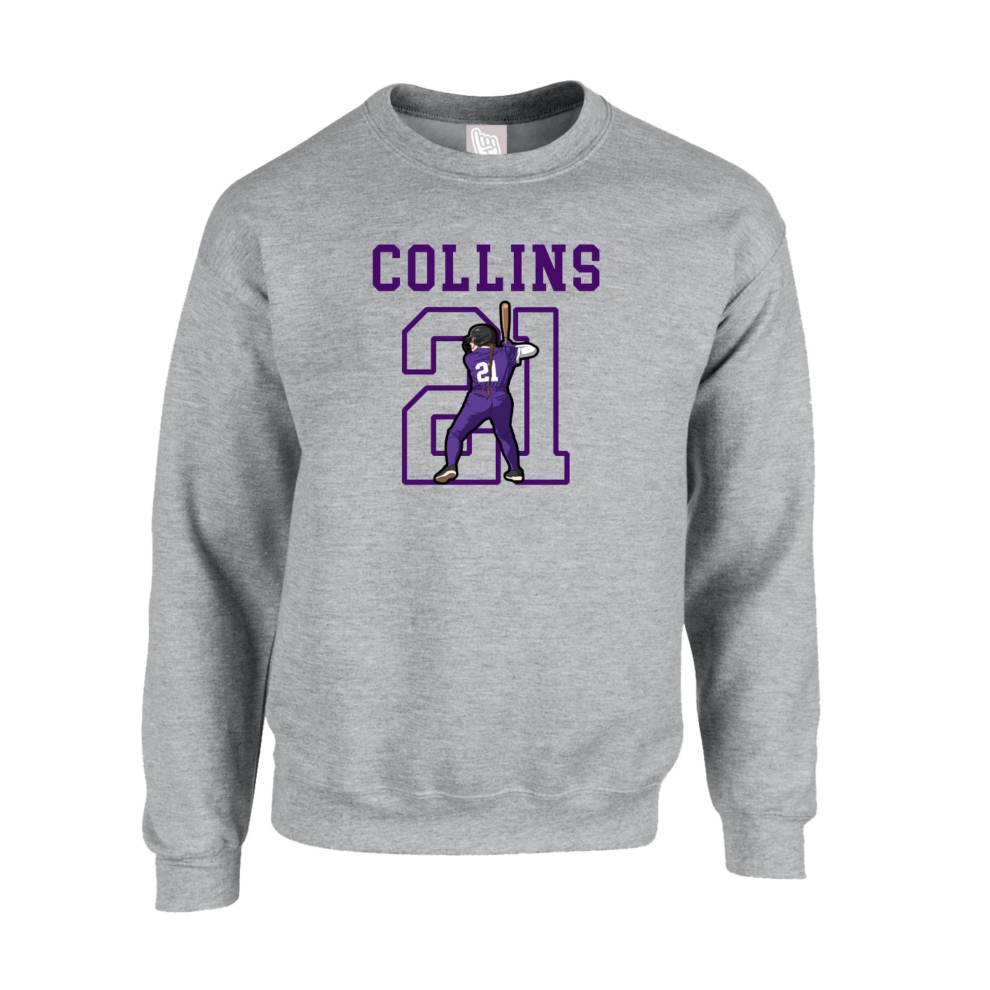 Fleece Crew — Shirsey in Grey