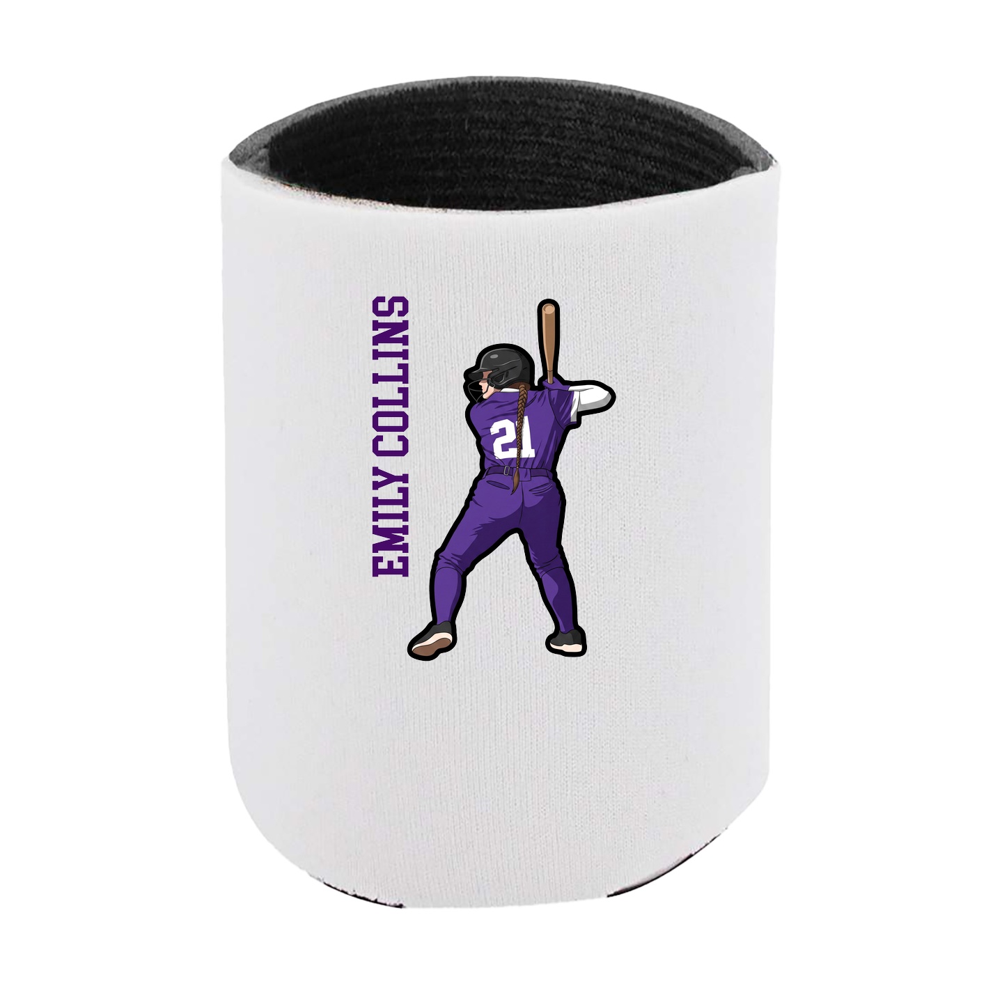 Can Holder — Name Vertical in White