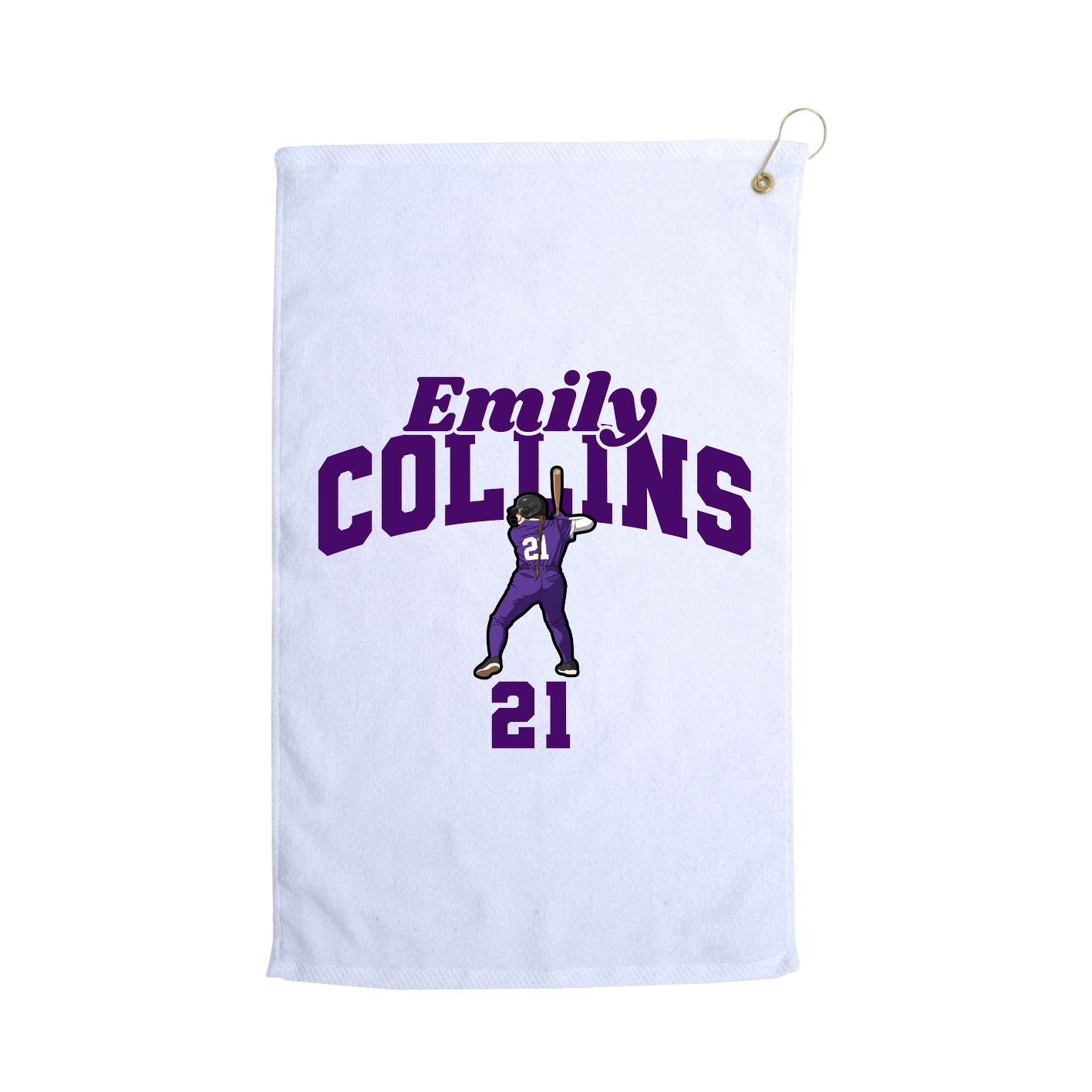 Golf Towel — Signature Arch in White