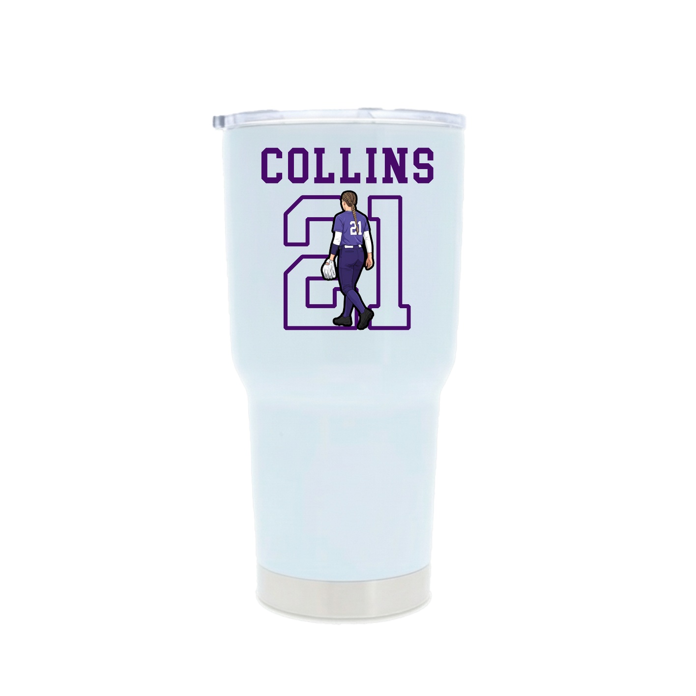 30oz Stainless Steel Tumbler — Shirsey in White