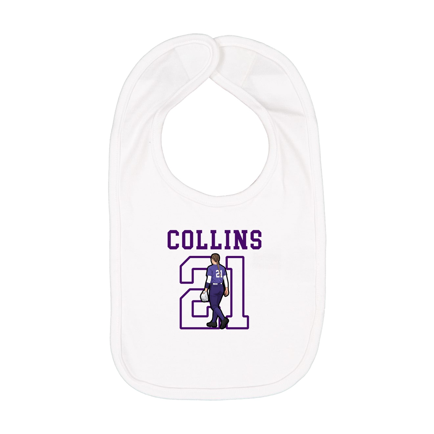 Infant Bib — Shirsey in White