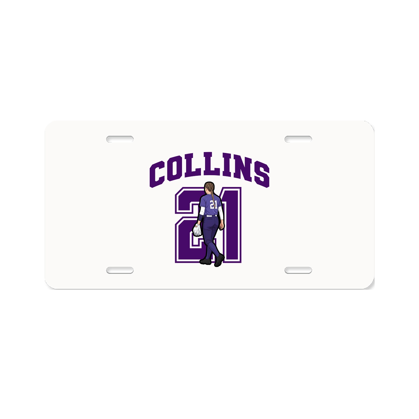 License Plate — Number in Classic