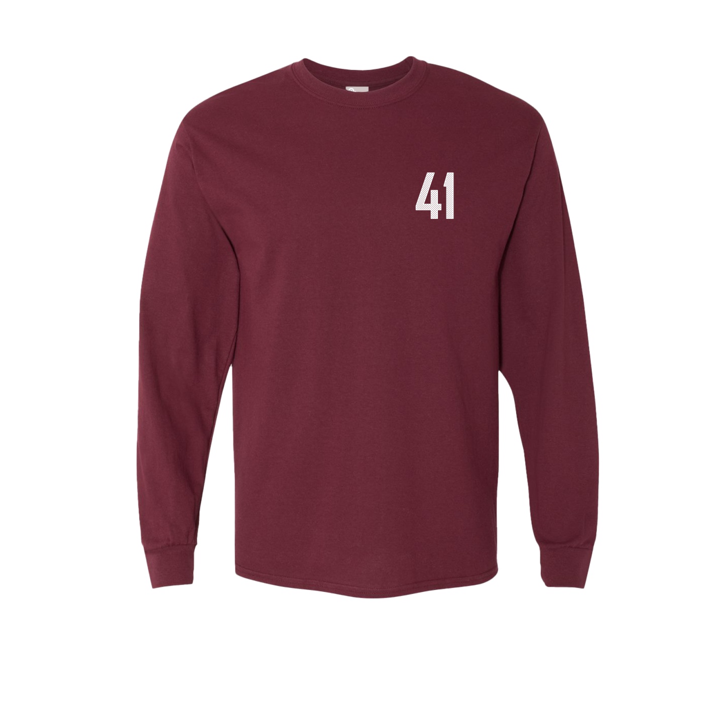 Long Sleeve Tee — Front Shirsy in Maroon