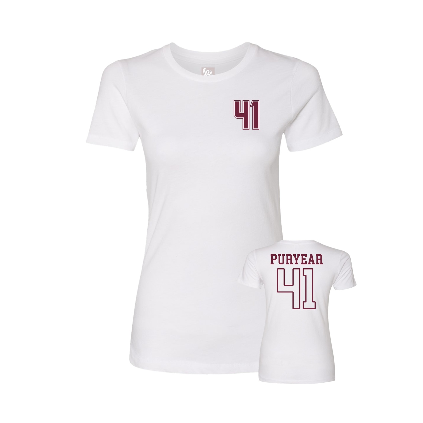 Womens Tee — Chest Back in White