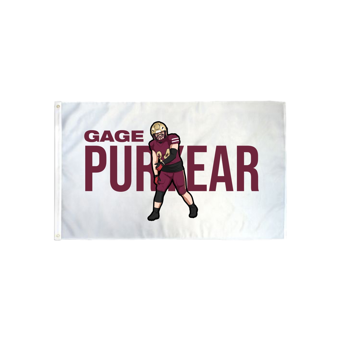 3x5 Flag — Player Name in Classic