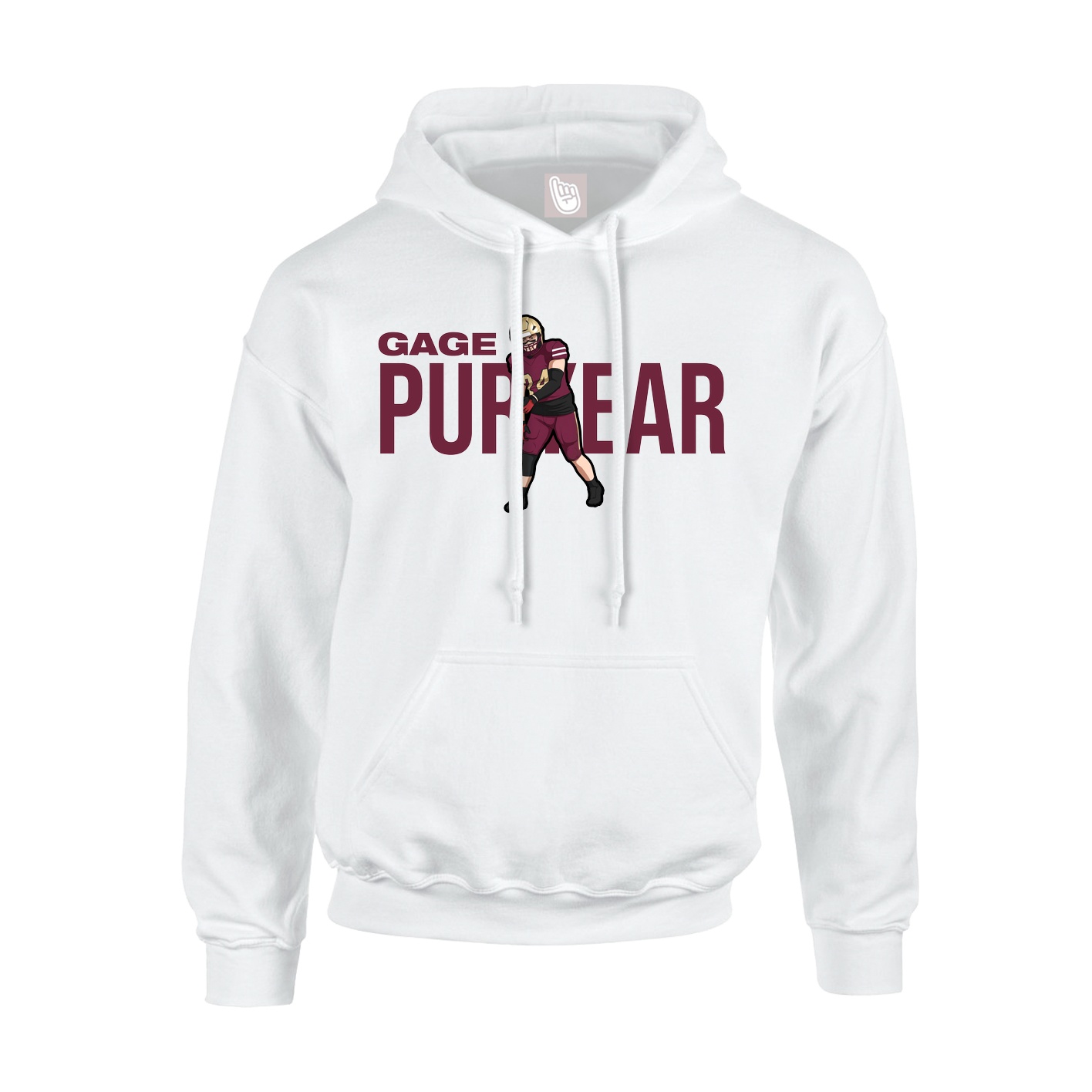 Hoodie — Player Name in White