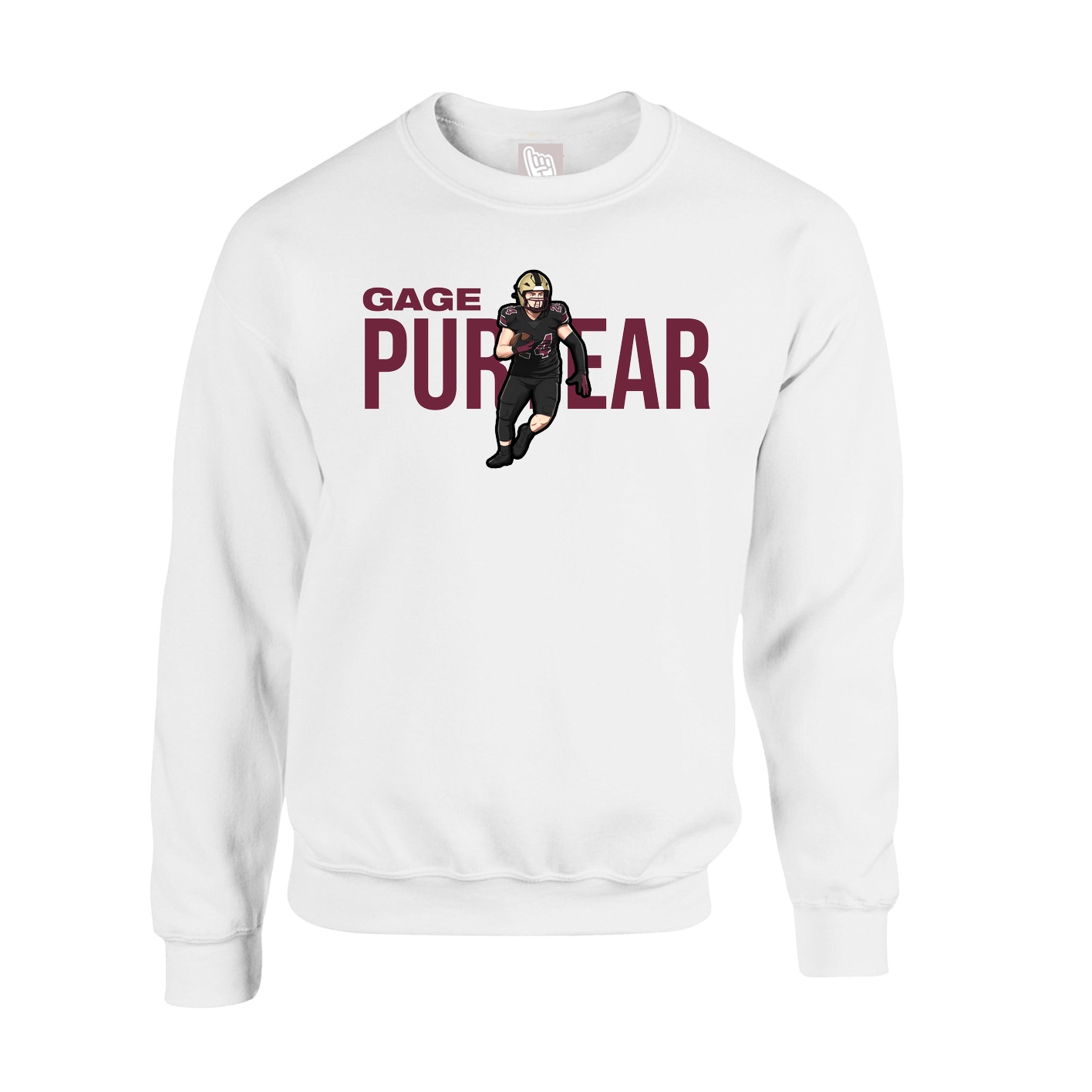 Fleece Crew — Player Name in White