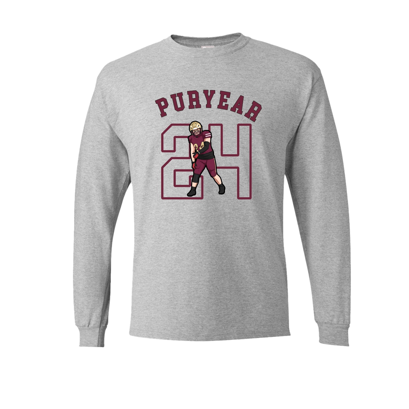 Long Sleeve Tee — Shirsey Arch in Grey