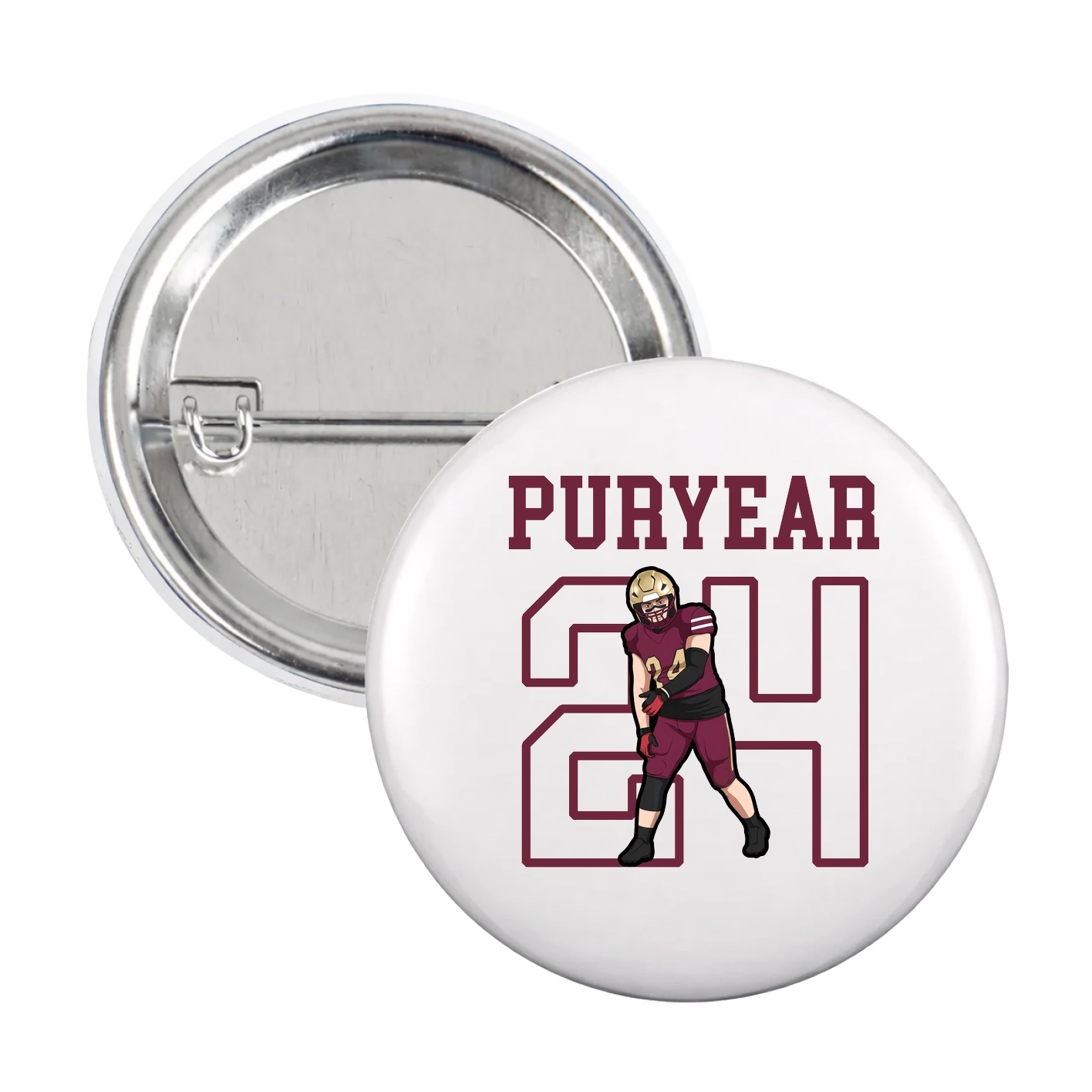Game Day Button — Shirsey in White