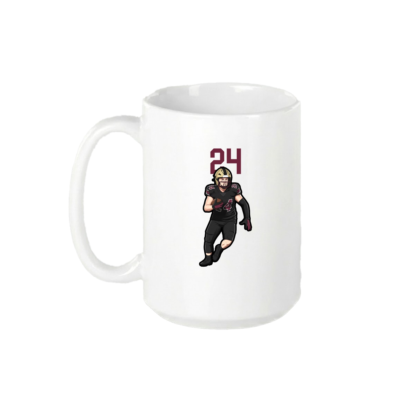 15oz Coffee Mug — Number Top in White