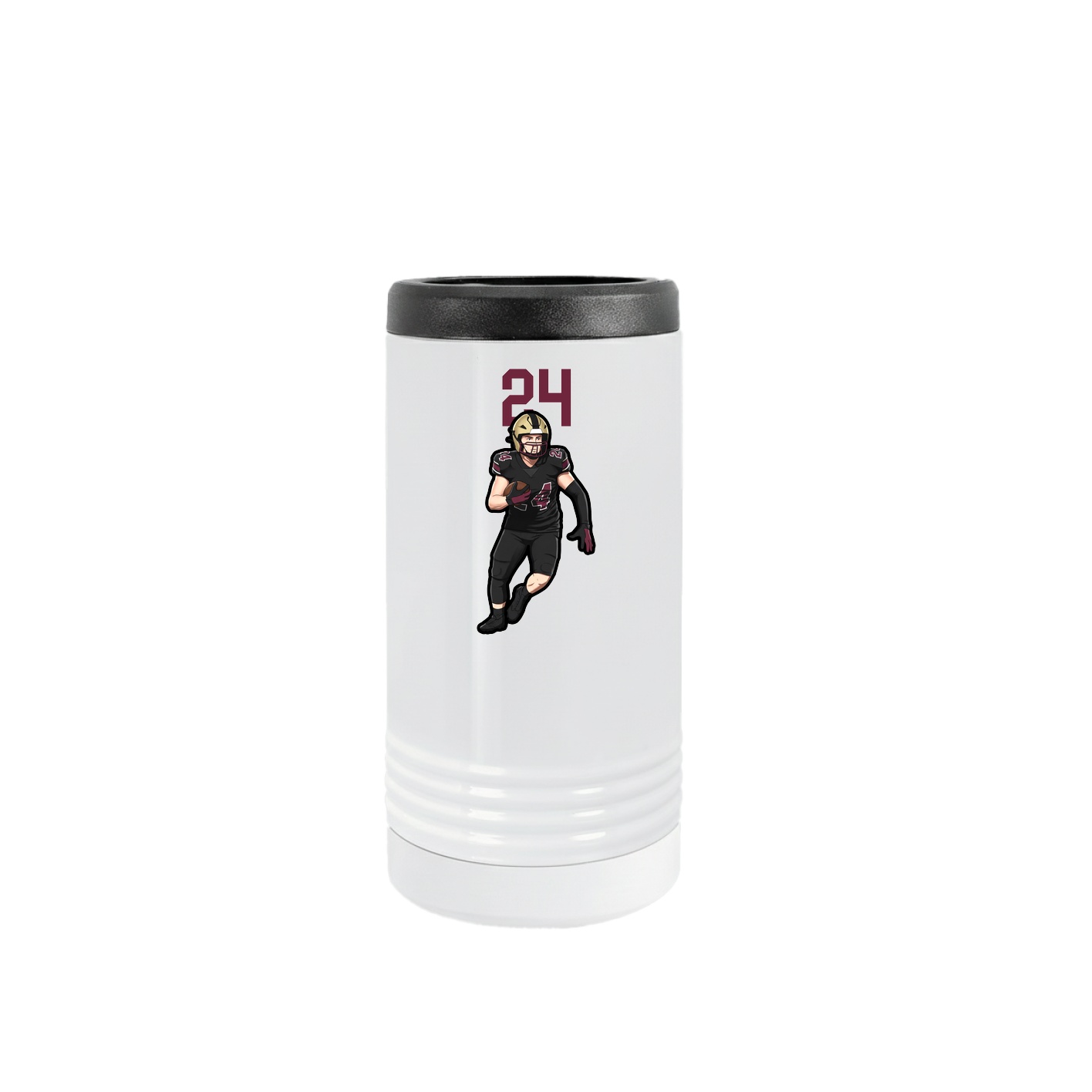 Slim Beverage Holder — Number Top in White