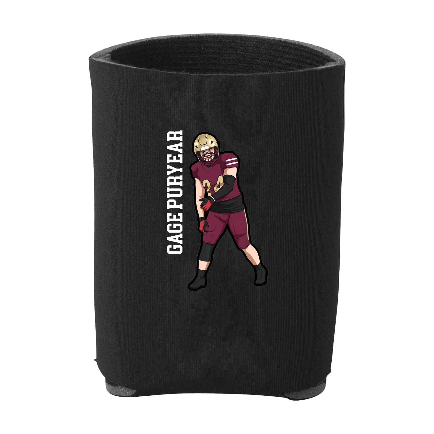 Can Holder — Name Vertical in Black