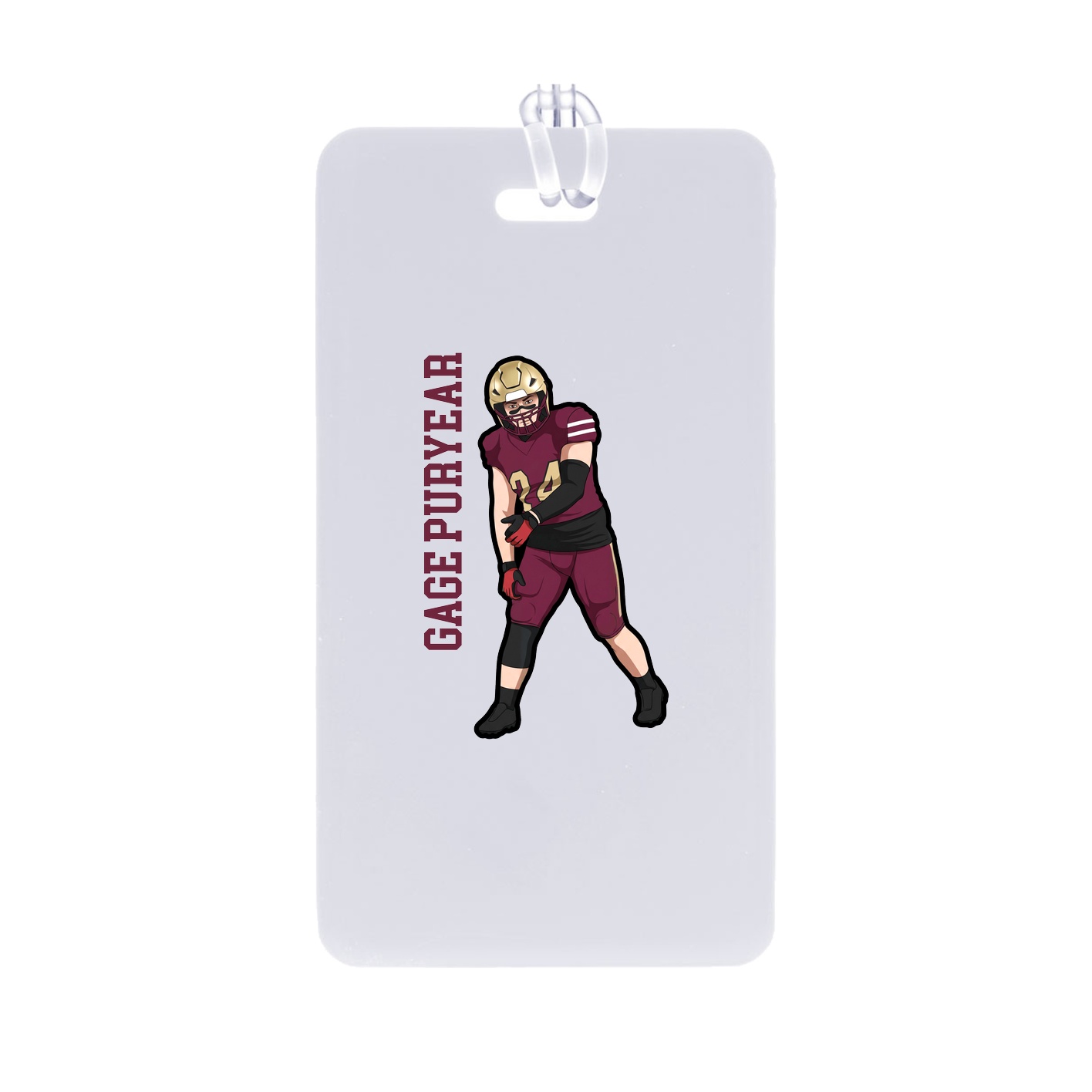 Bag Tag — Name Vertical in Classic