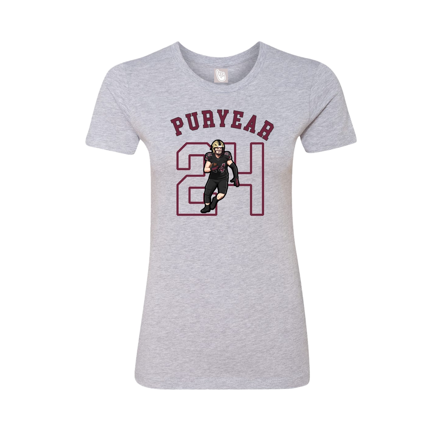 Fitted Women's Tee — Shirsey Arch in Grey