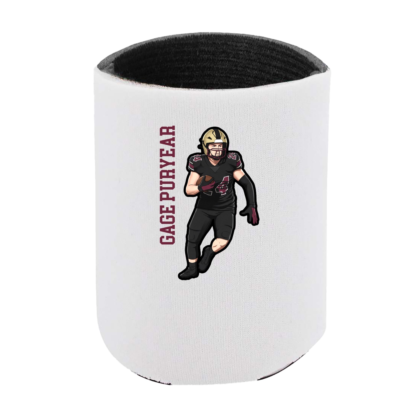 Can Holder — Name Vertical in White