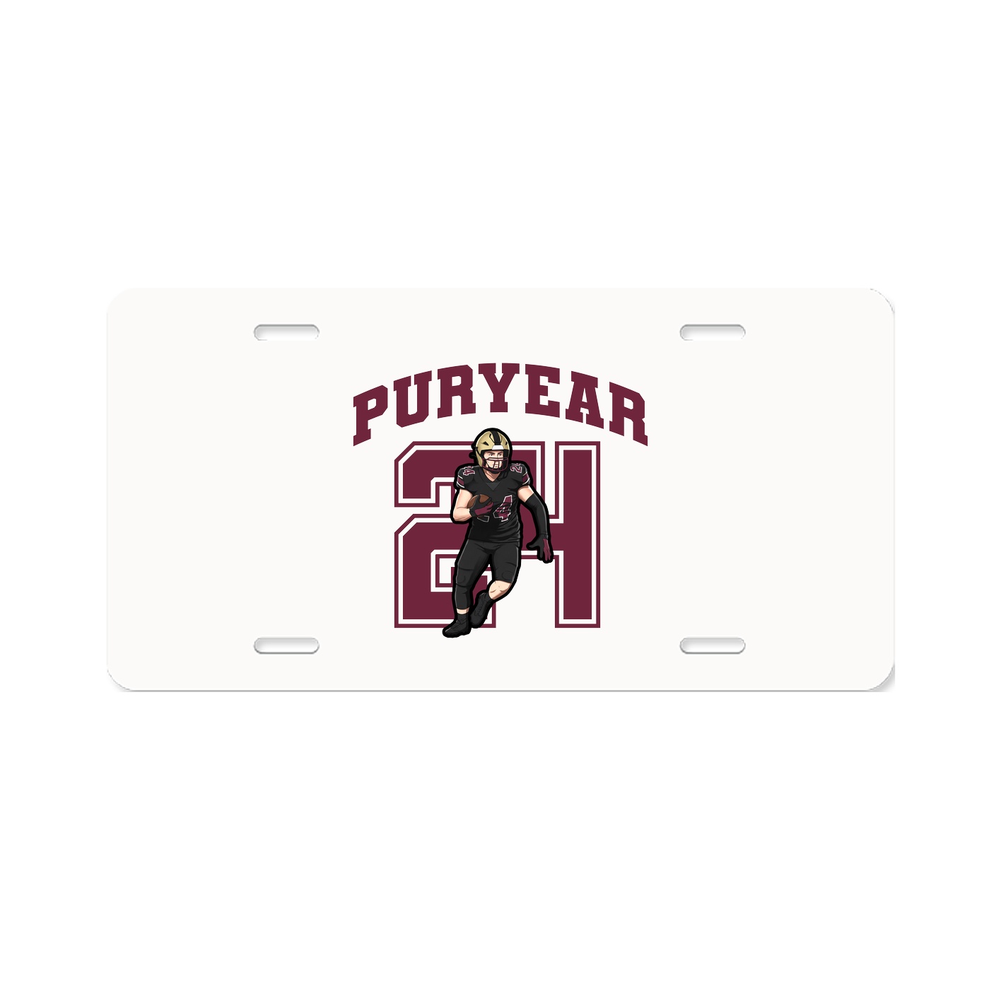 License Plate — Number in Classic