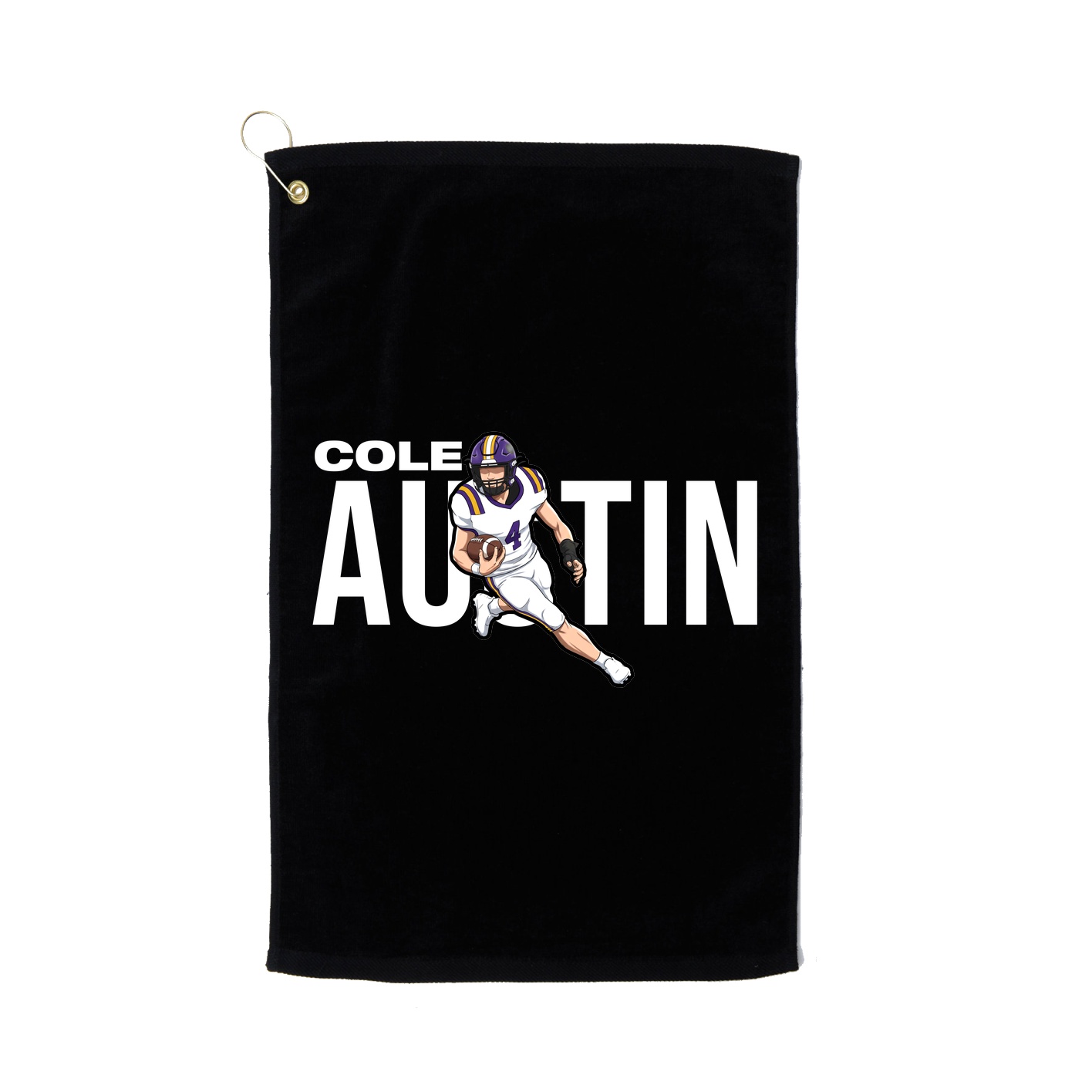 Golf Towel — Player Name in Black