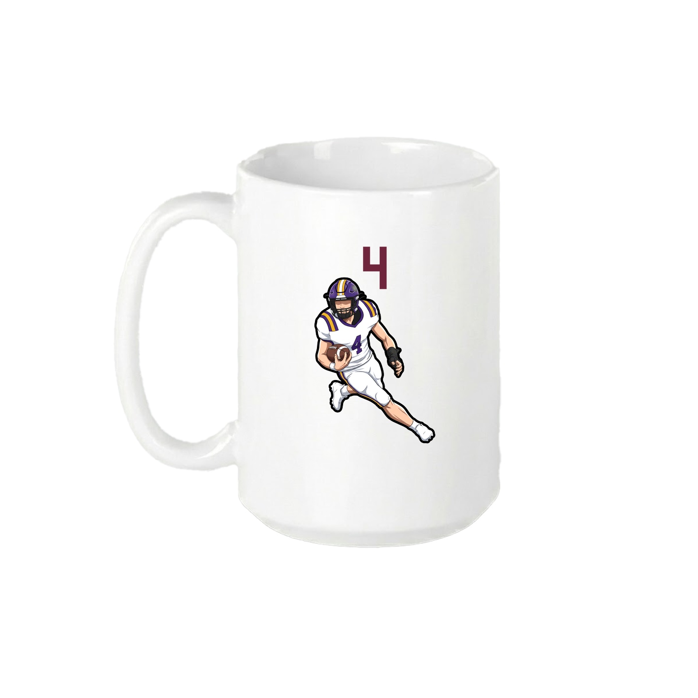 15oz Coffee Mug — Number Top in White