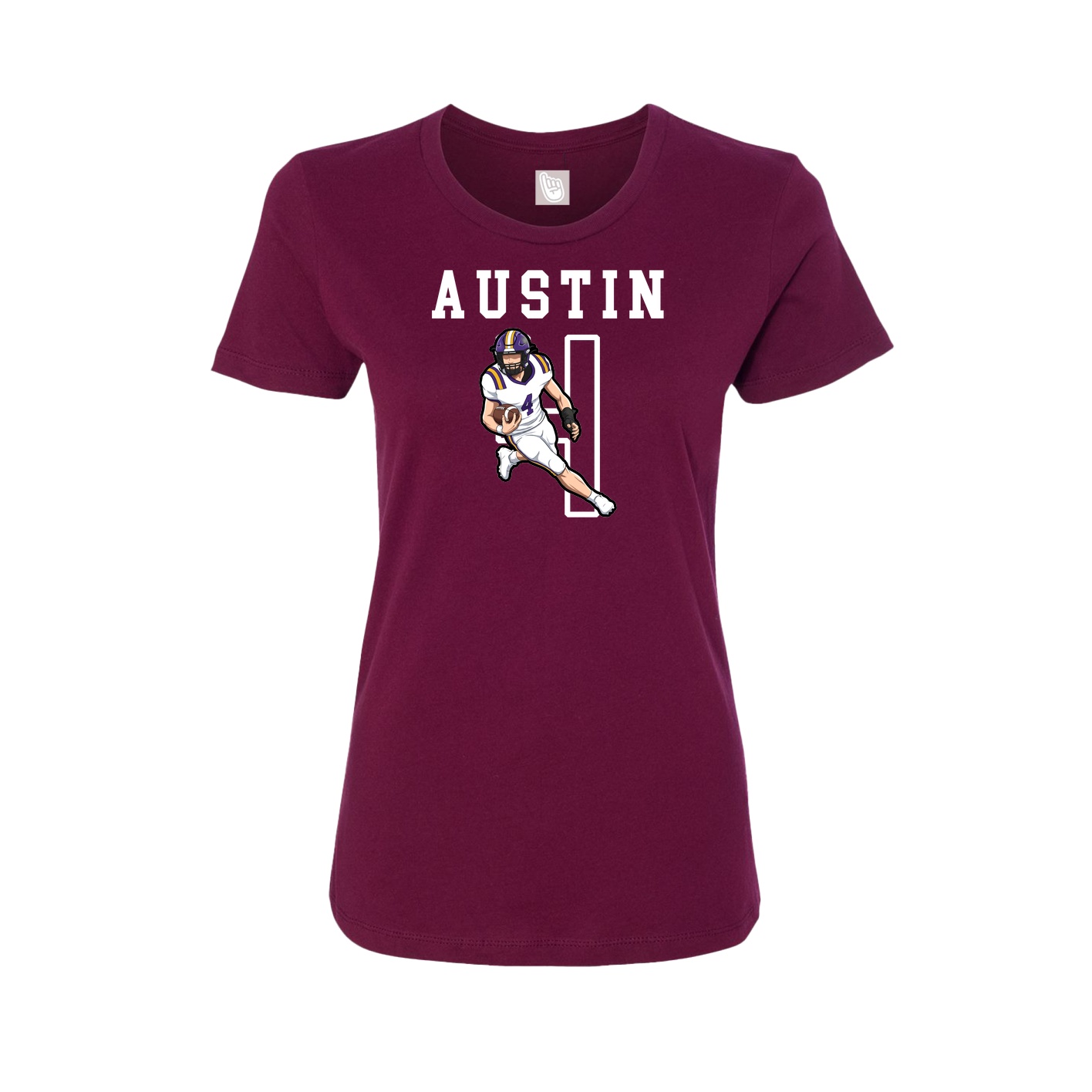 Fitted Women's Tee — Shirsey in Maroon