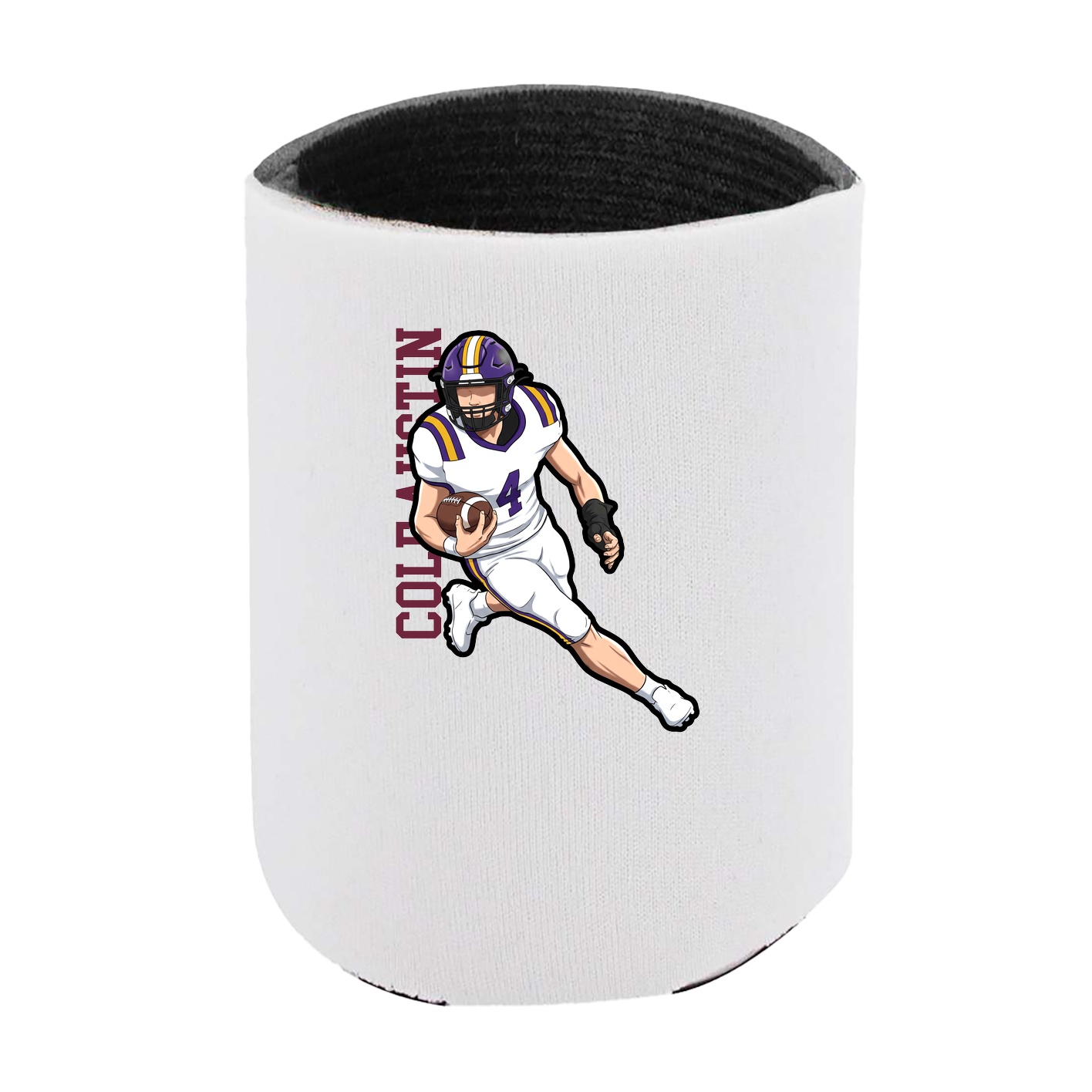 Can Holder — Name Vertical in White