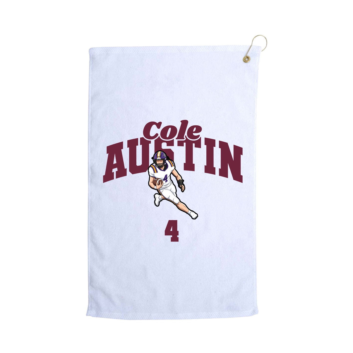 Golf Towel — Signature Arch in White