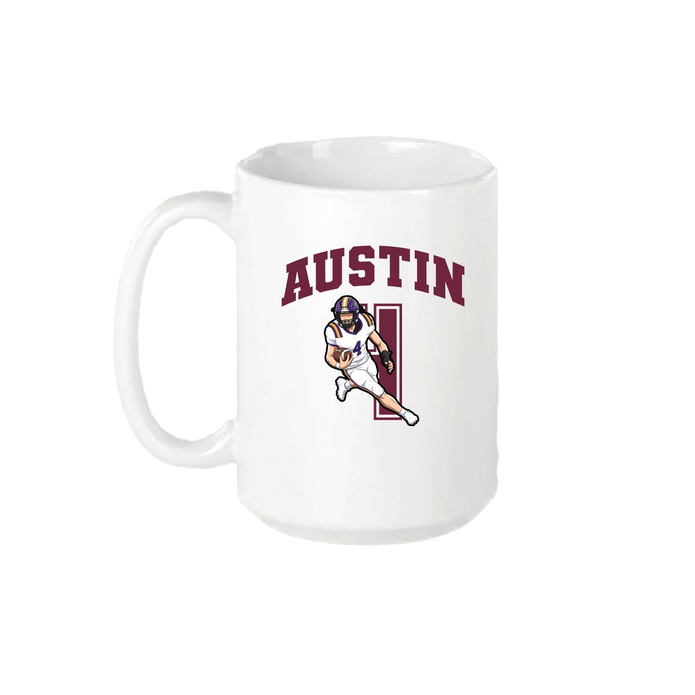 15oz Coffee Mug — Number in White