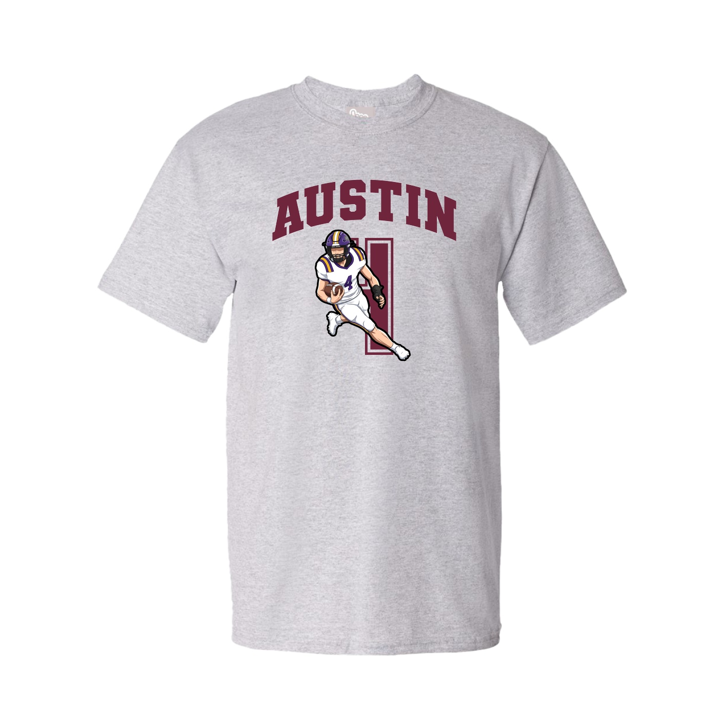 Youth Tee — Number in Grey