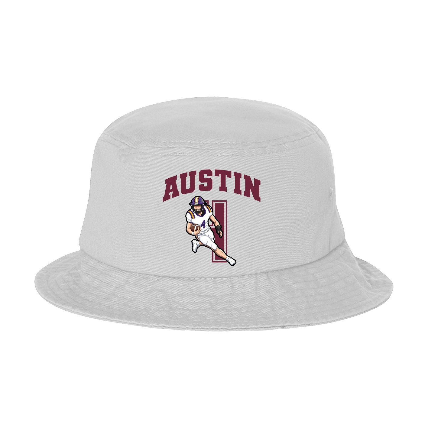 Bucket Cap — Number in White