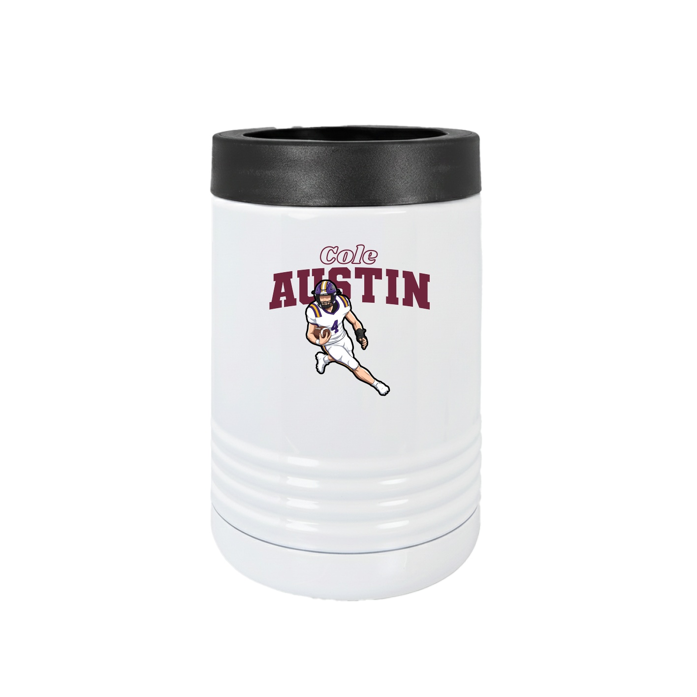 Beverage Holder — Name Arch in White