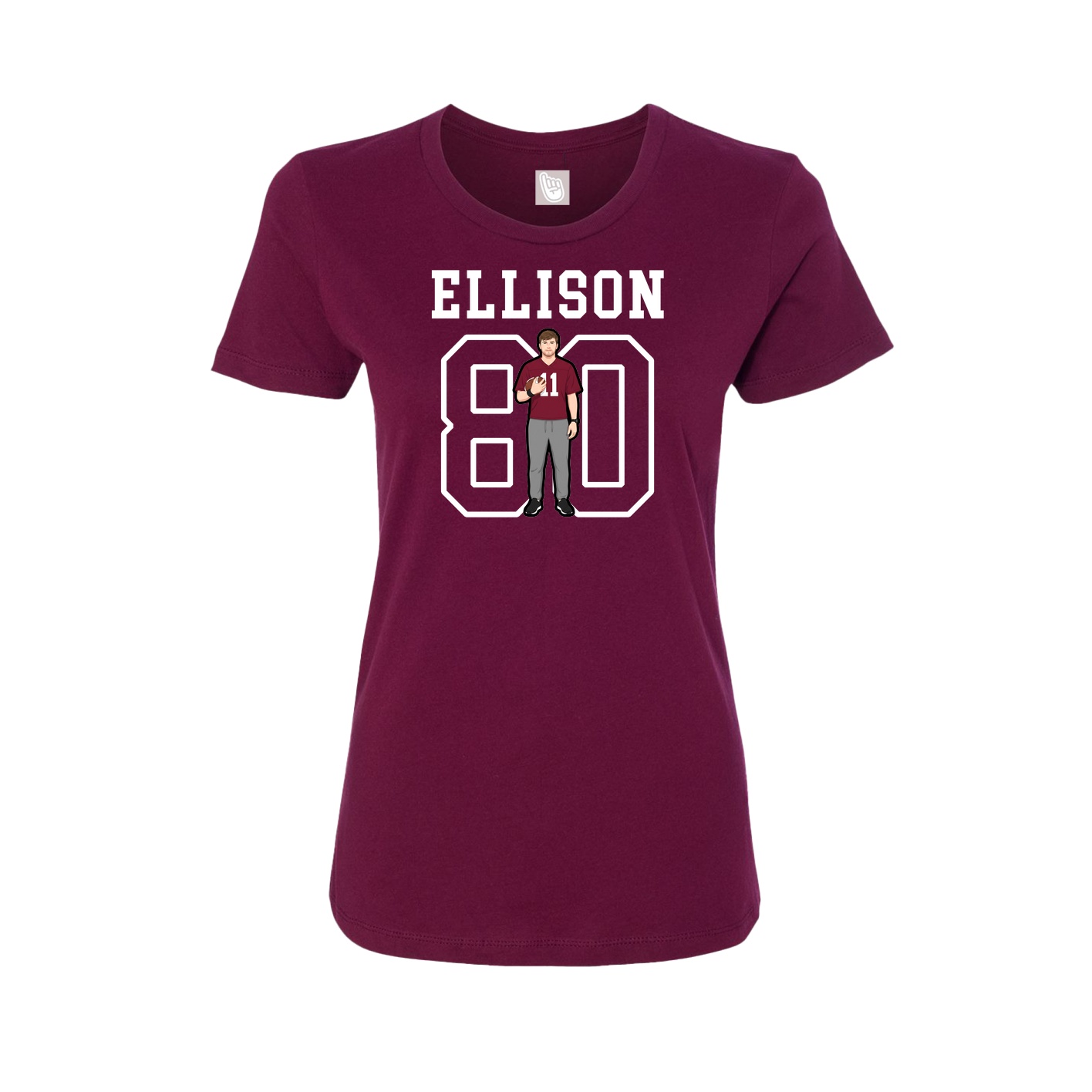 Fitted Women's Tee — Shirsey in Maroon