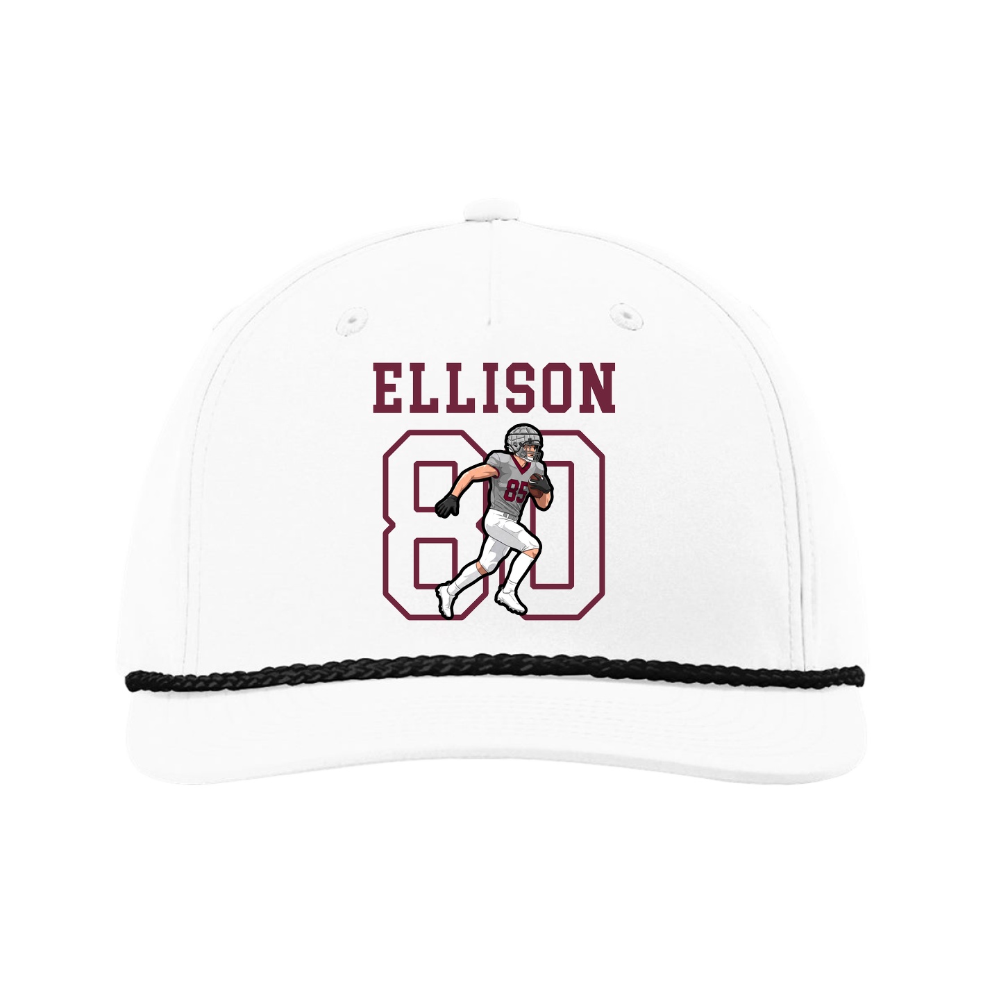 Five-Panel Classic Rope Cap — Shirsey in White