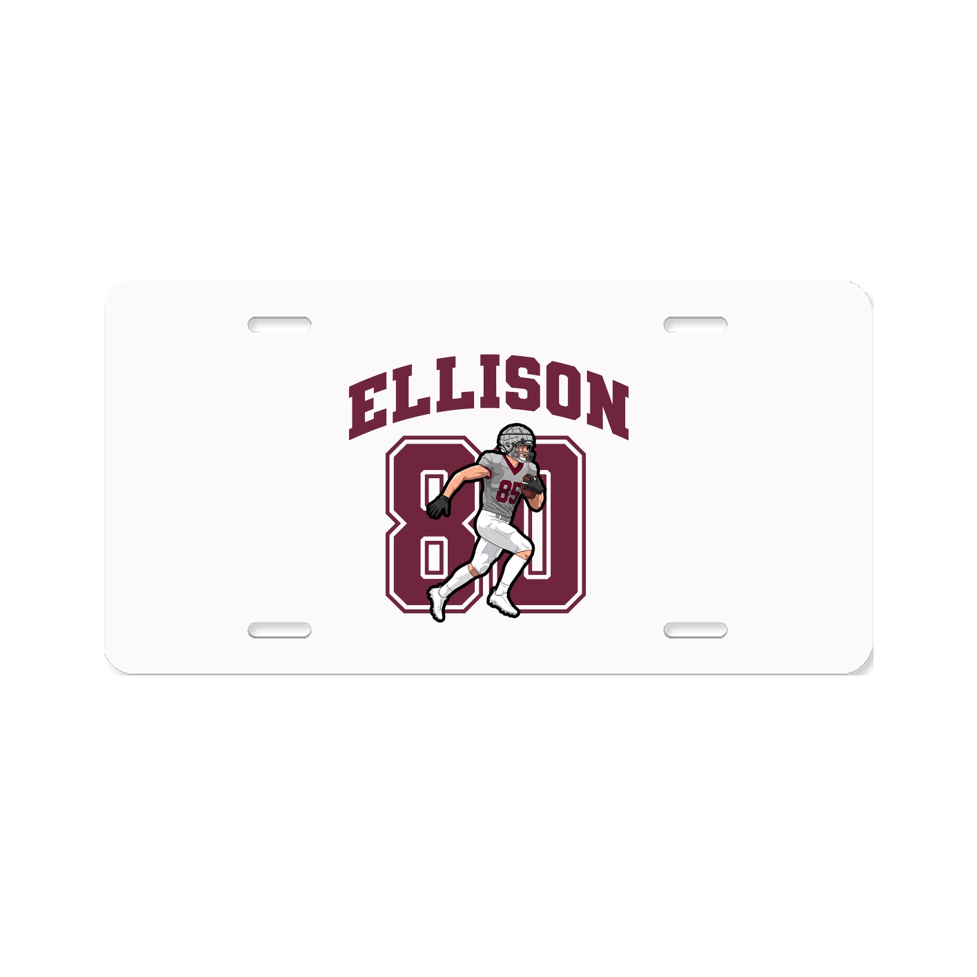 License Plate — Number in Classic